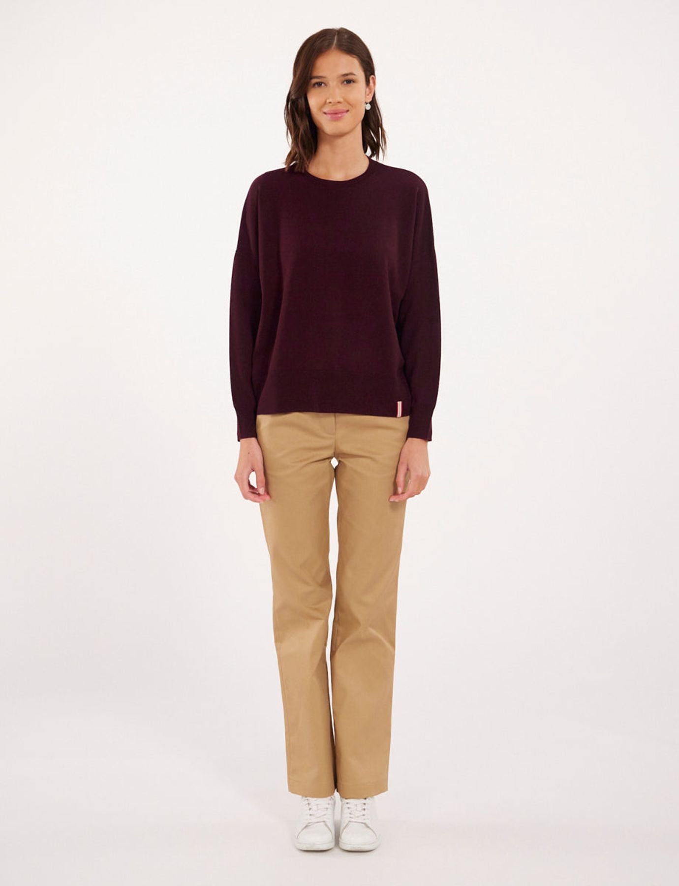 Alessia plum wool jumper