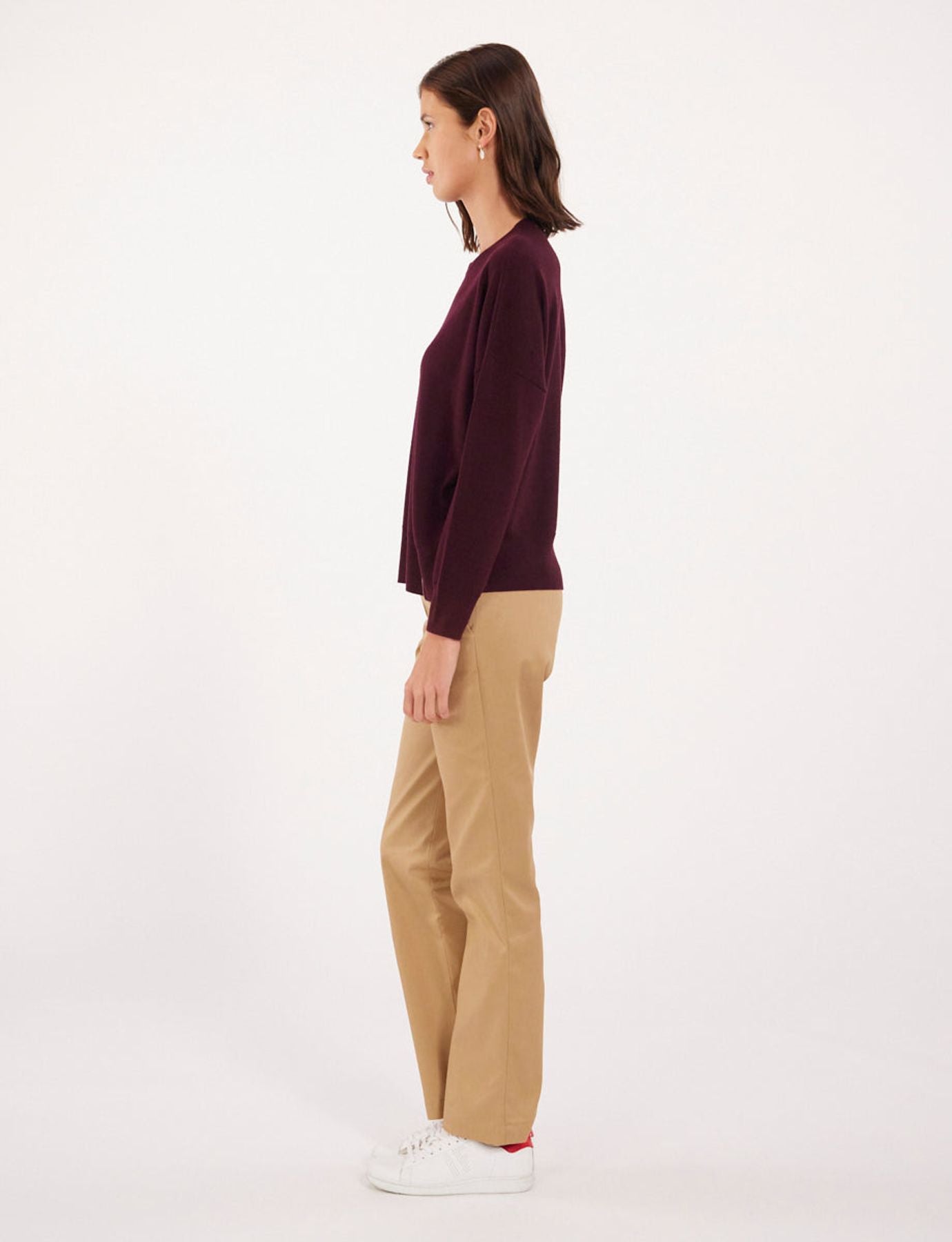 Alessia plum wool jumper