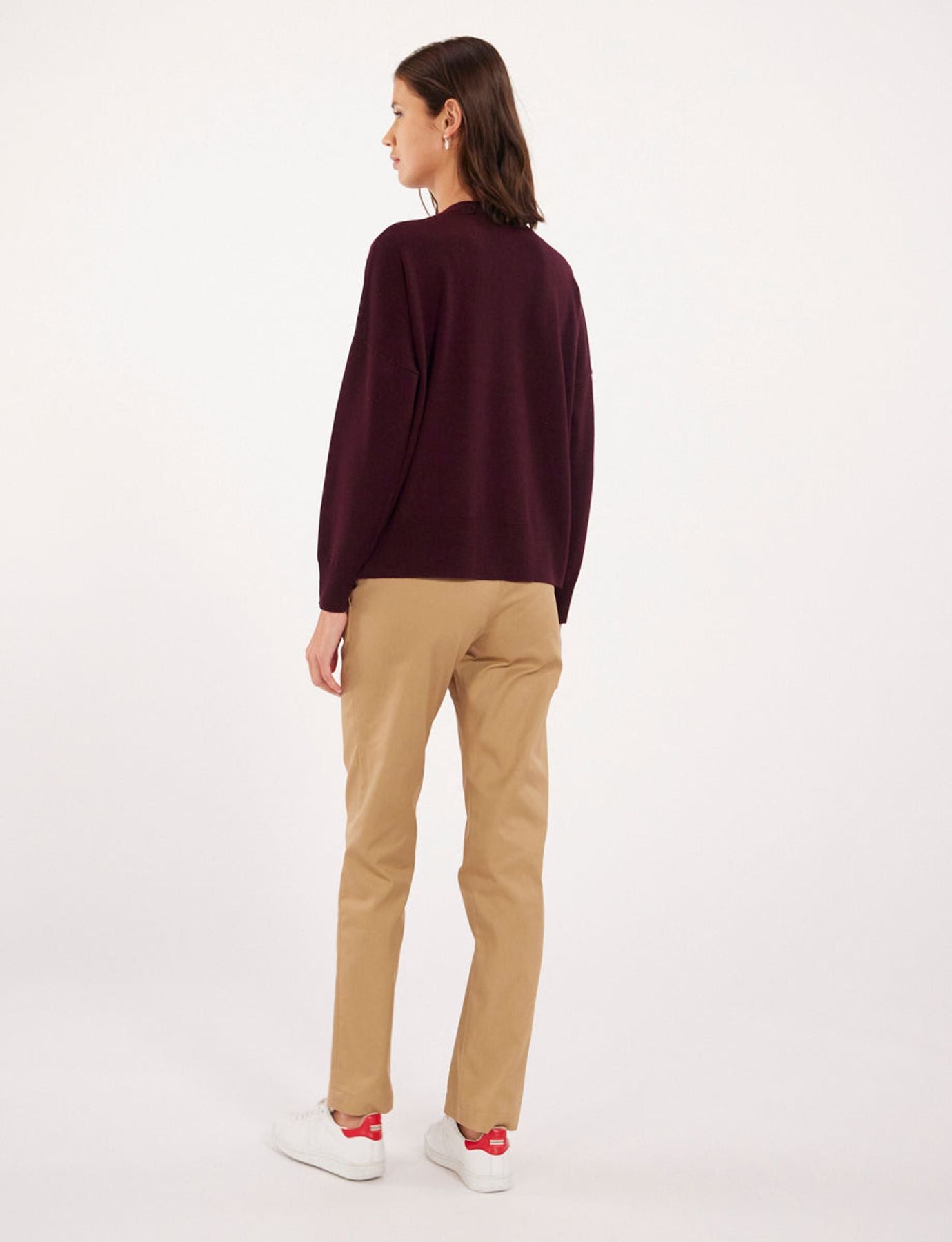 Alessia plum wool jumper