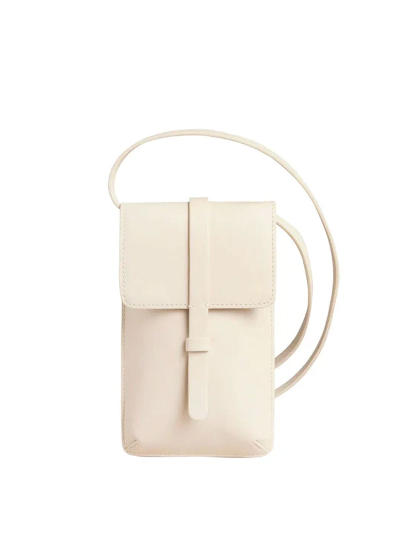 Bolso Smartphone Léonore cuero arena