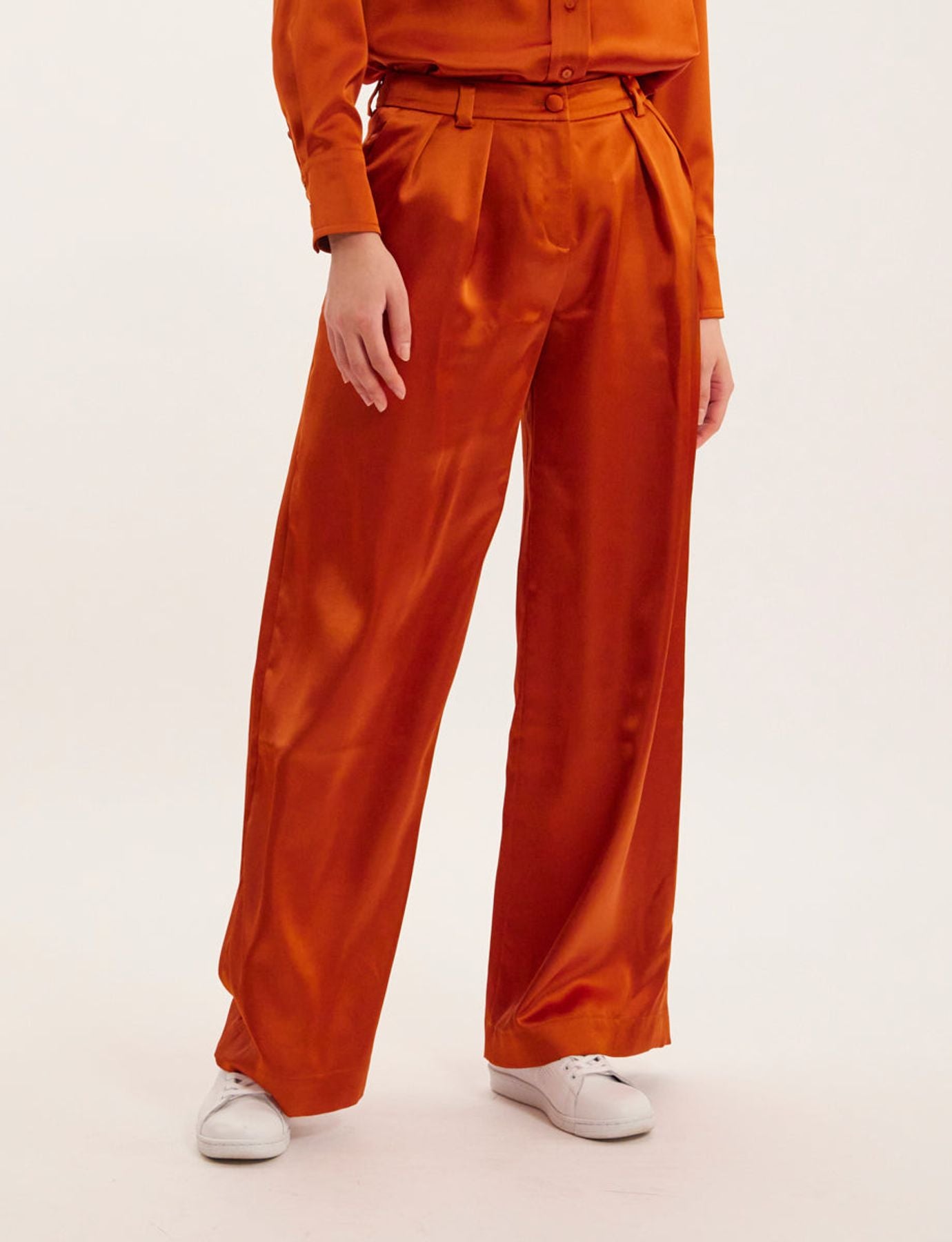 Luciano burnt orange trousers