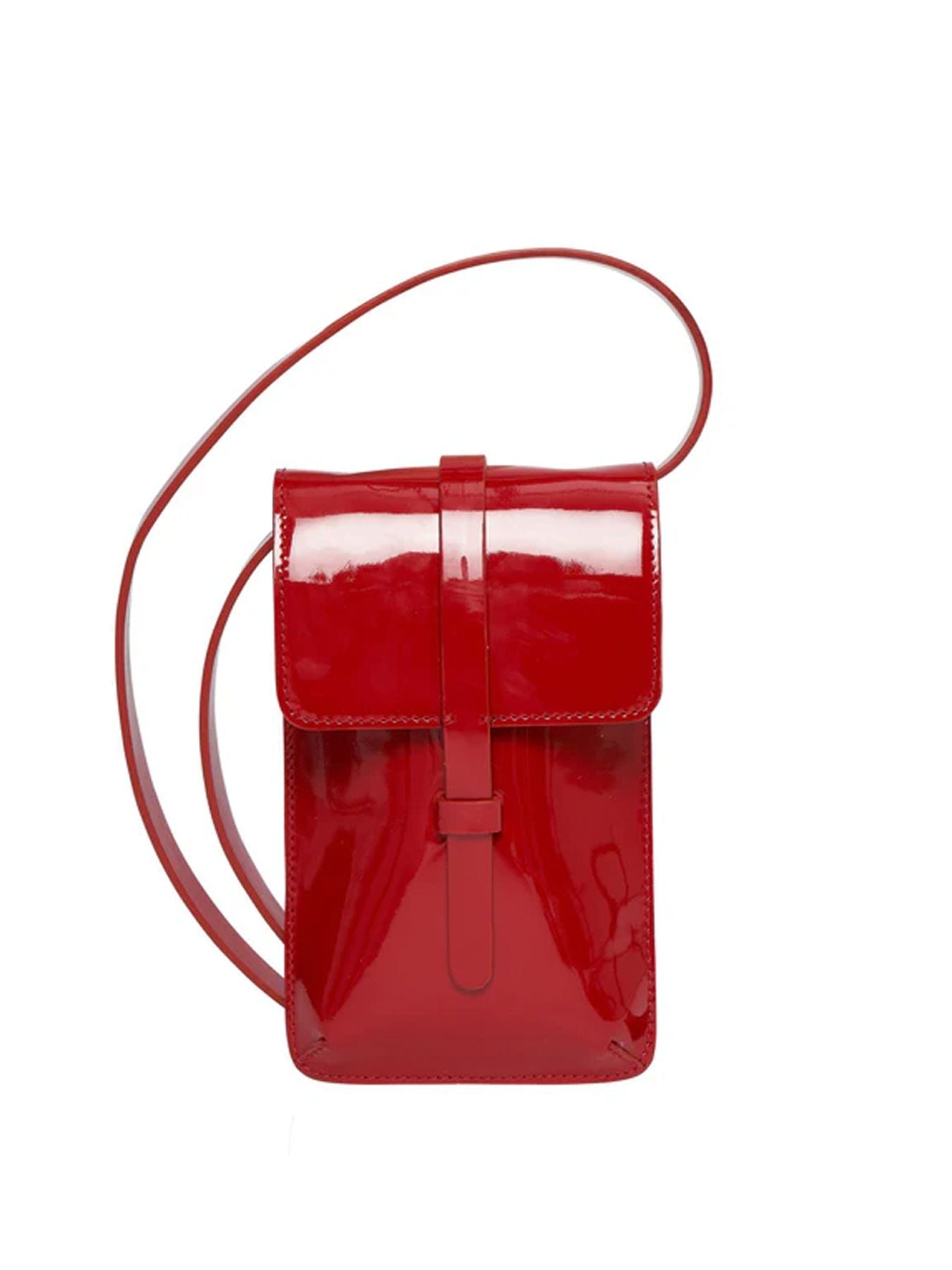 Bolso Smartphone Léonore piel glacé roja