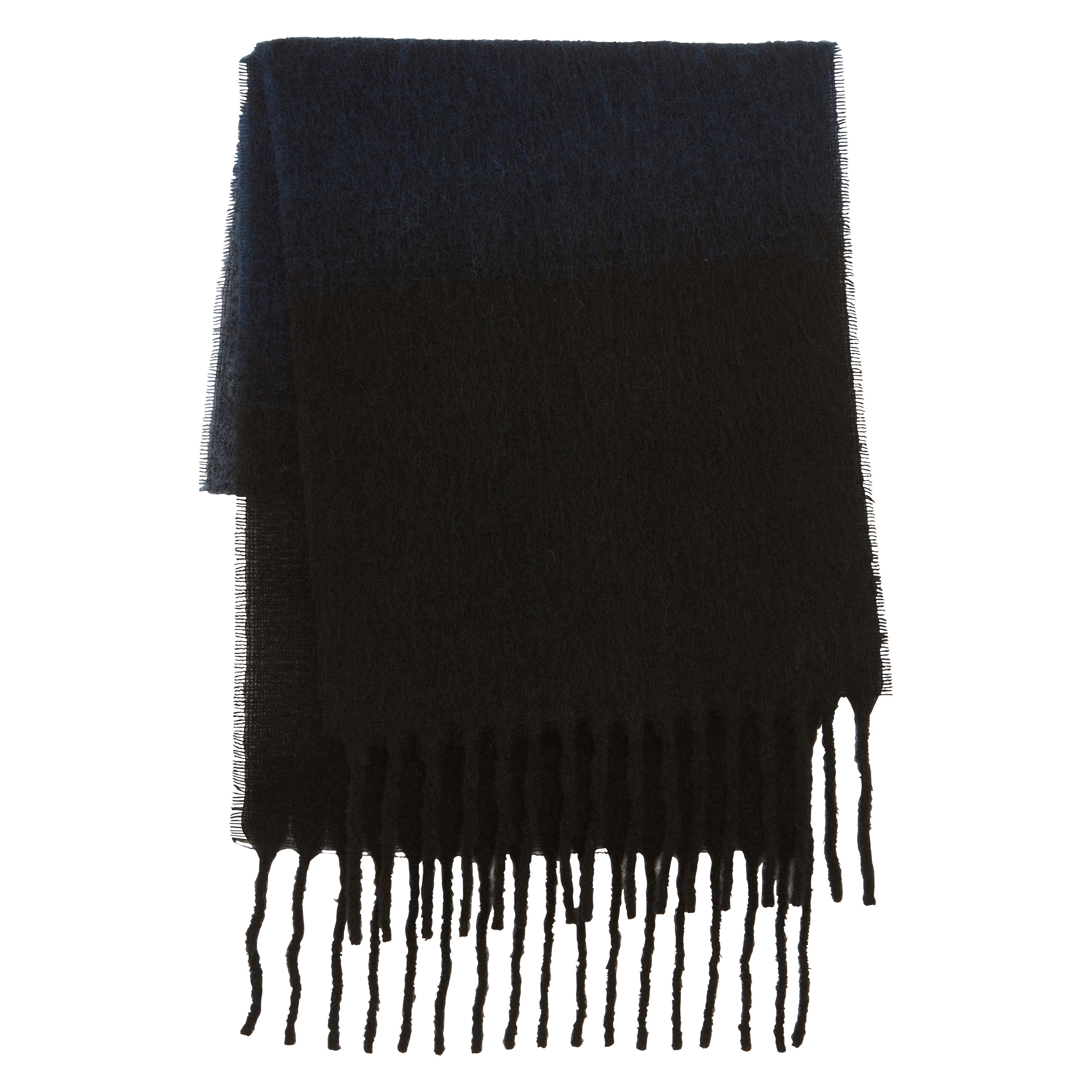 Écharpe Cléo en maille à franges