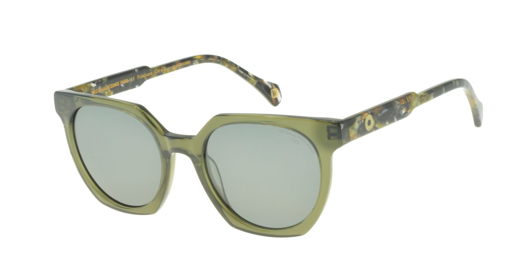 Laura kaki crystal sunglasses