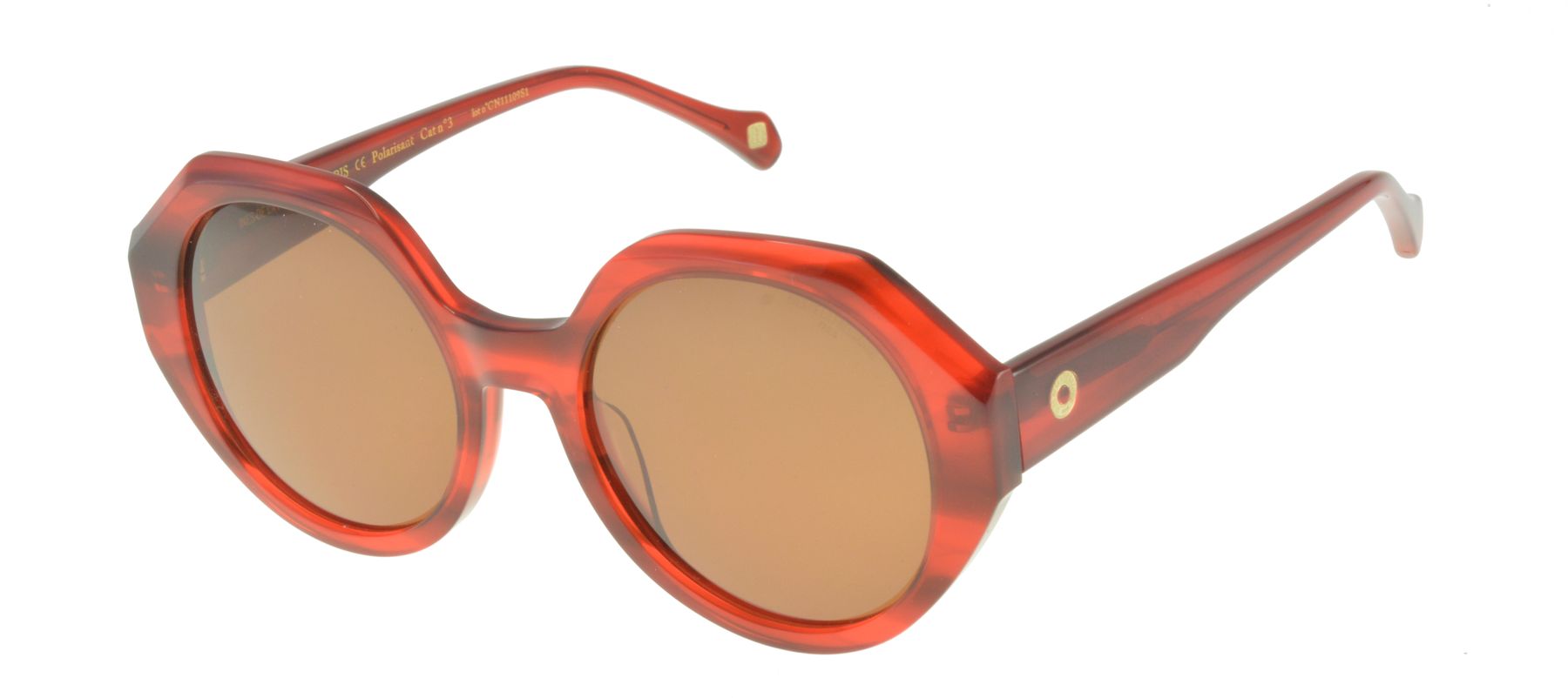 Ornella Sonnenbrille rot marmoriert