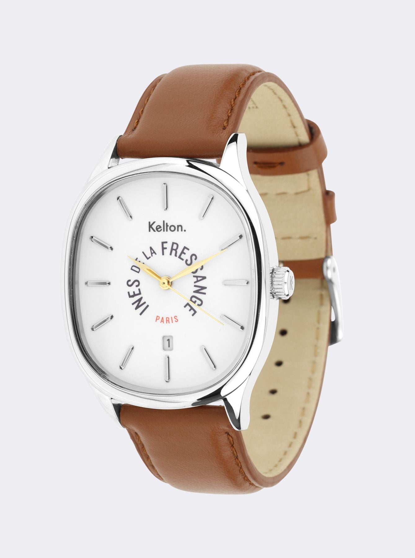 Montre Grande Colorama camel Kelton x Ines de la Fressange Paris