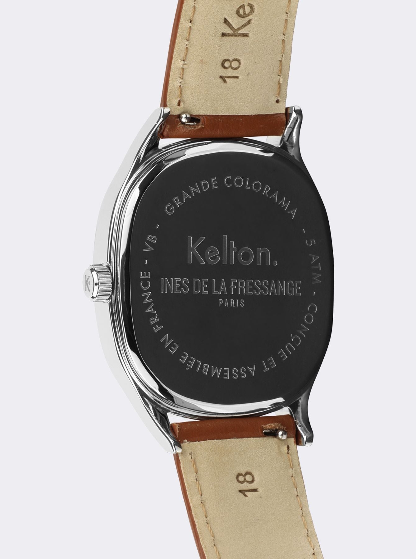 Montre Grande Colorama camel Kelton x Ines de la Fressange Paris