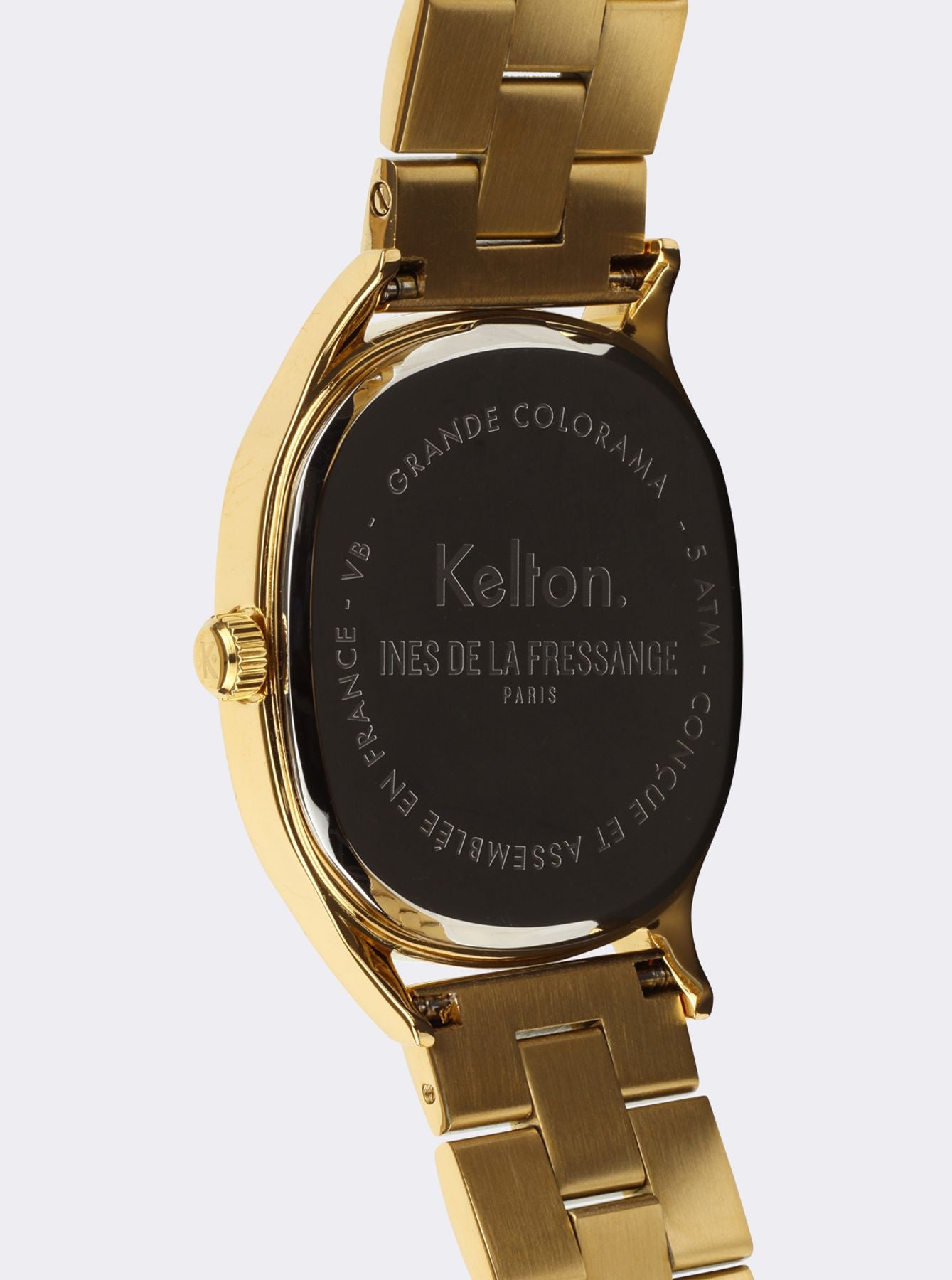 Montre Grande Colorama gold Kelton x Ines de la Fressange Paris