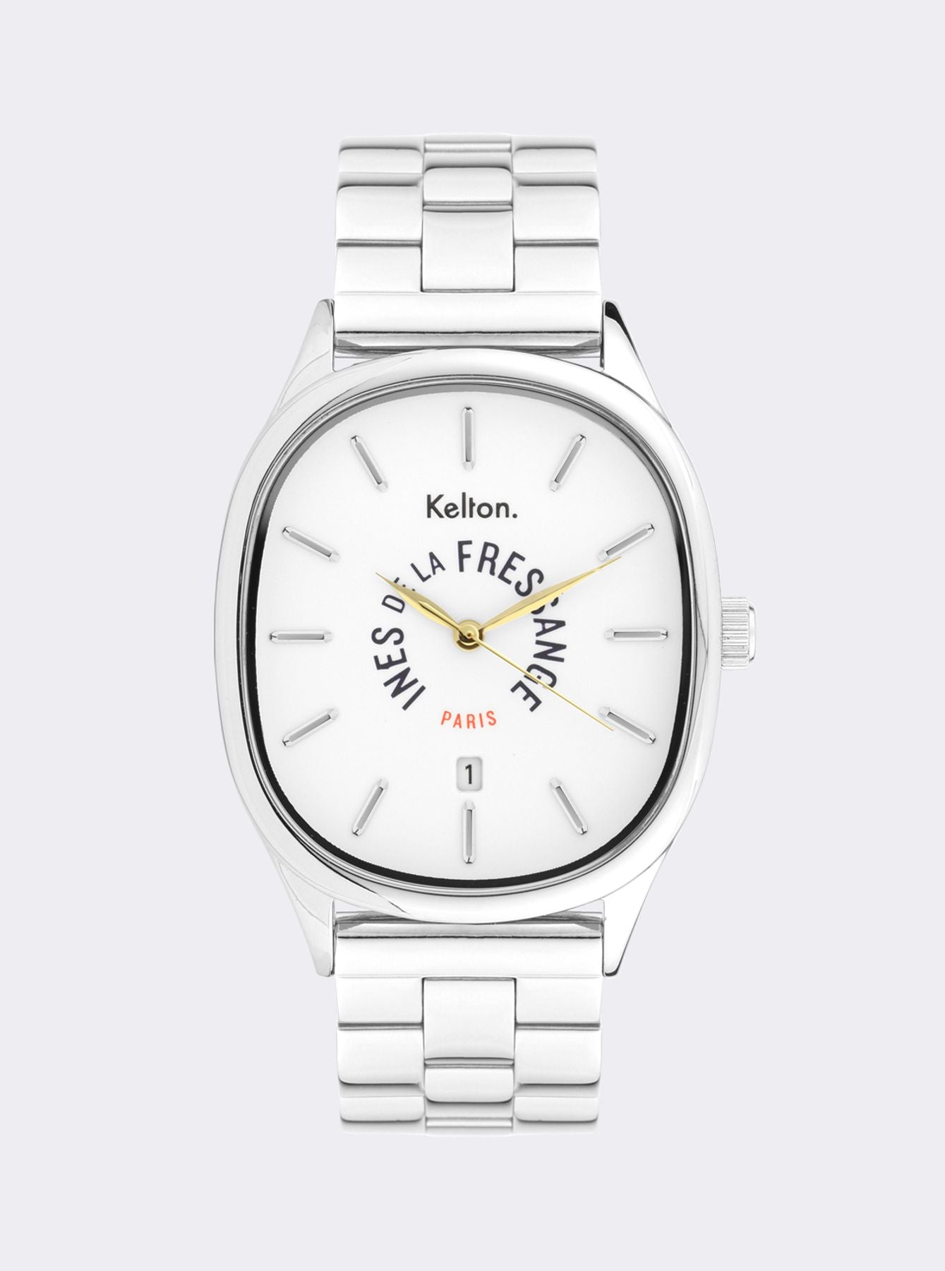 Montre Grande Colorama silver Kelton x Ines de la Fressange Paris