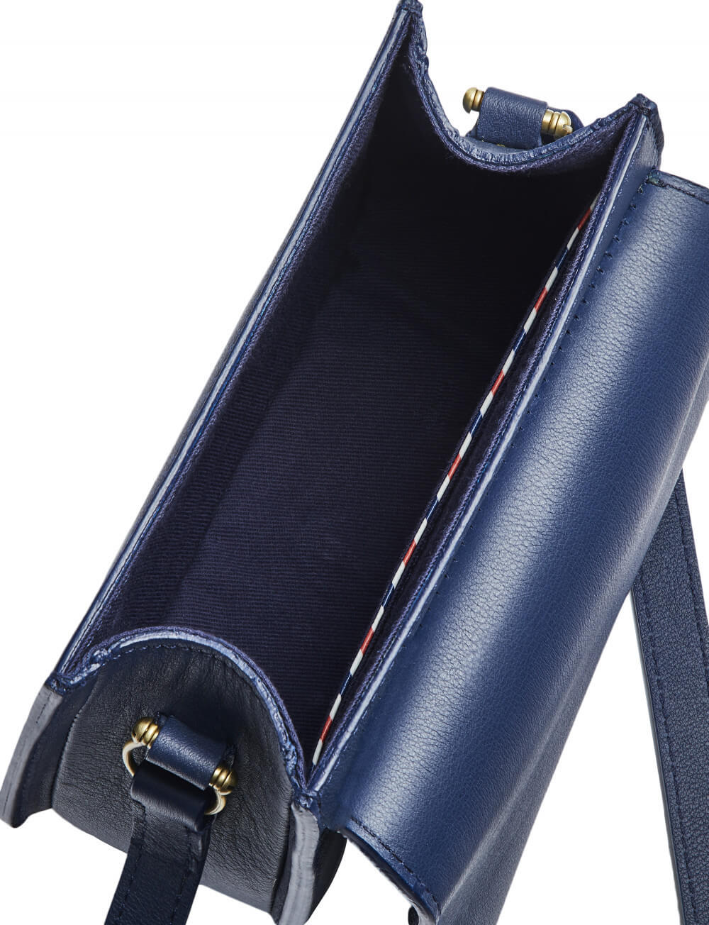 Sac Baby Flâneur cuir bleu marine