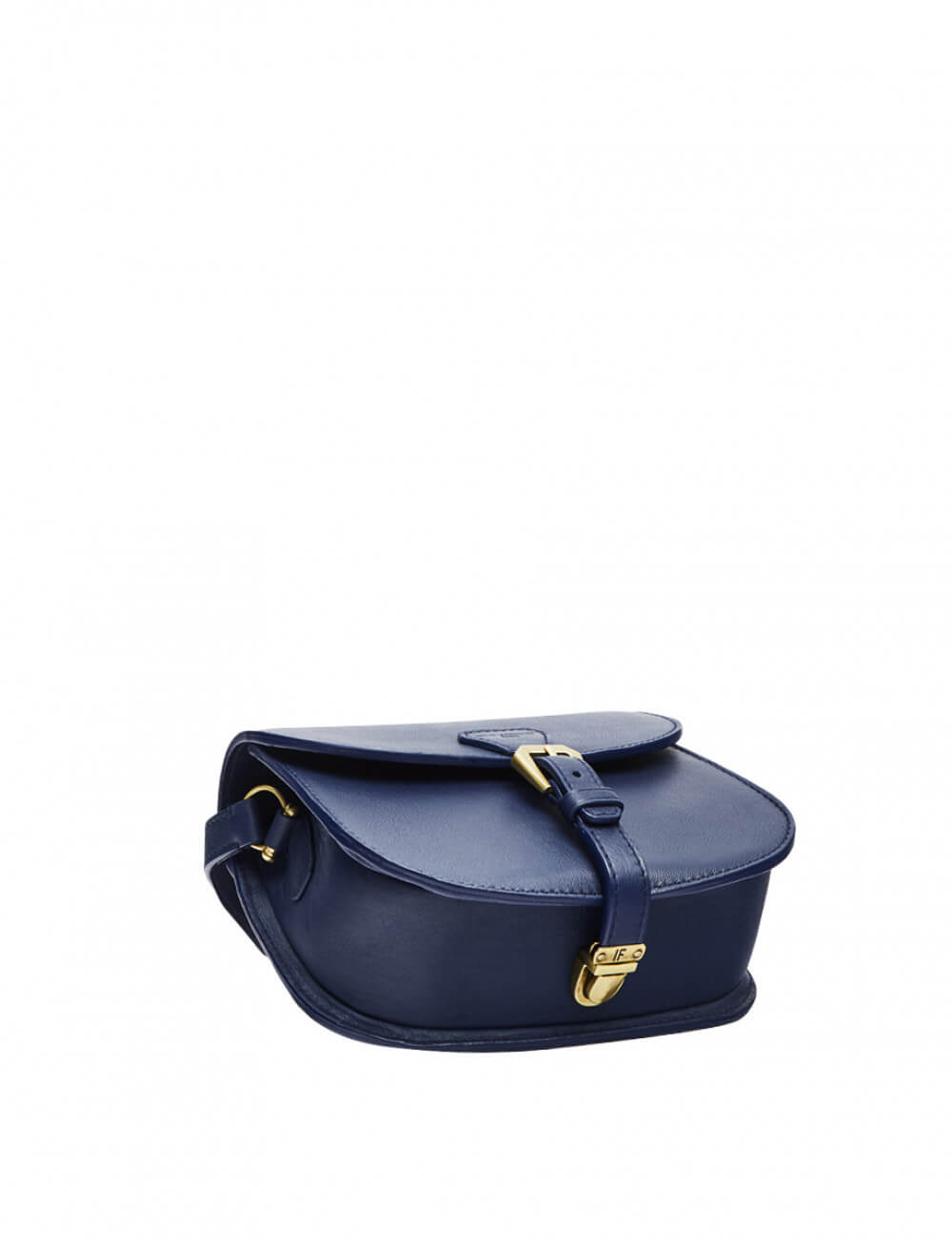 Sac Baby Flâneur cuir bleu marine