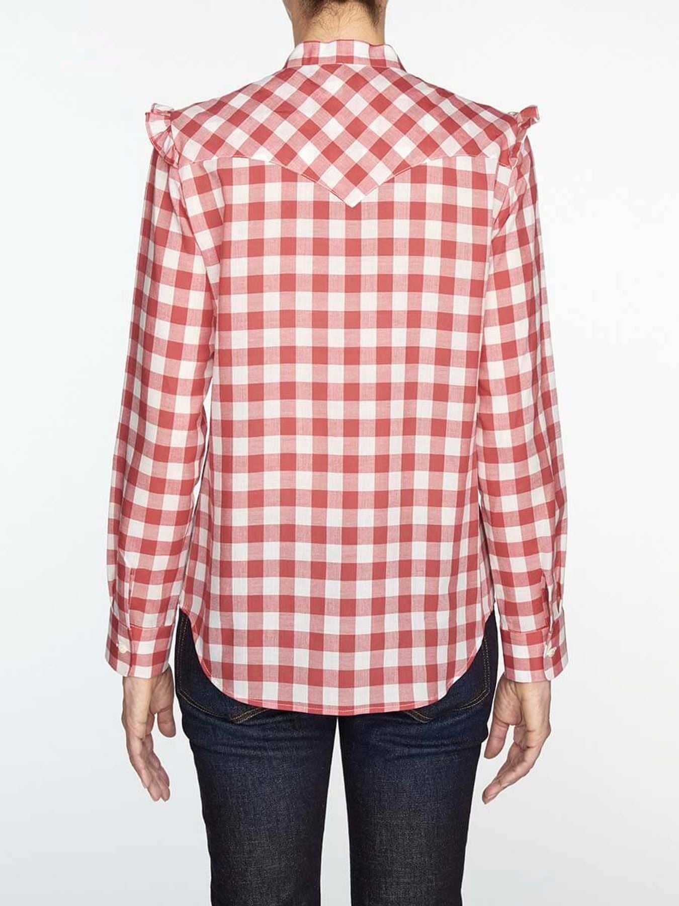 Camicia a quadri rossi Prairy