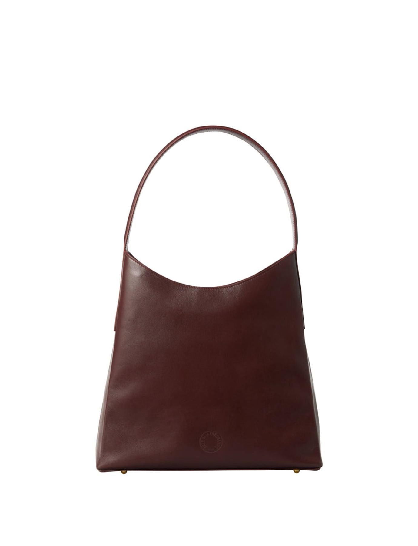 Bolso de piel burdeos Léonore M