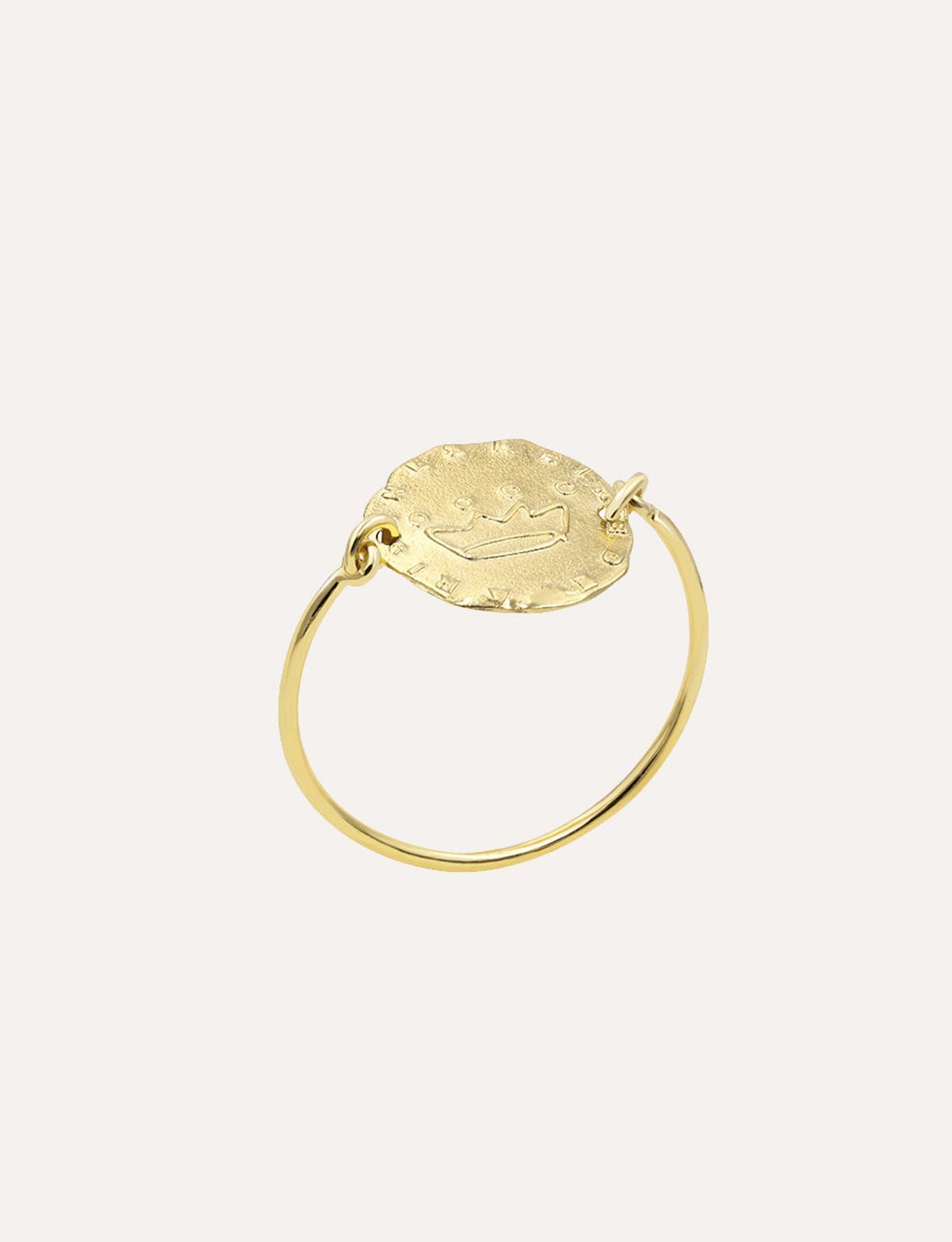 Ring Lutetia Krone vergoldet