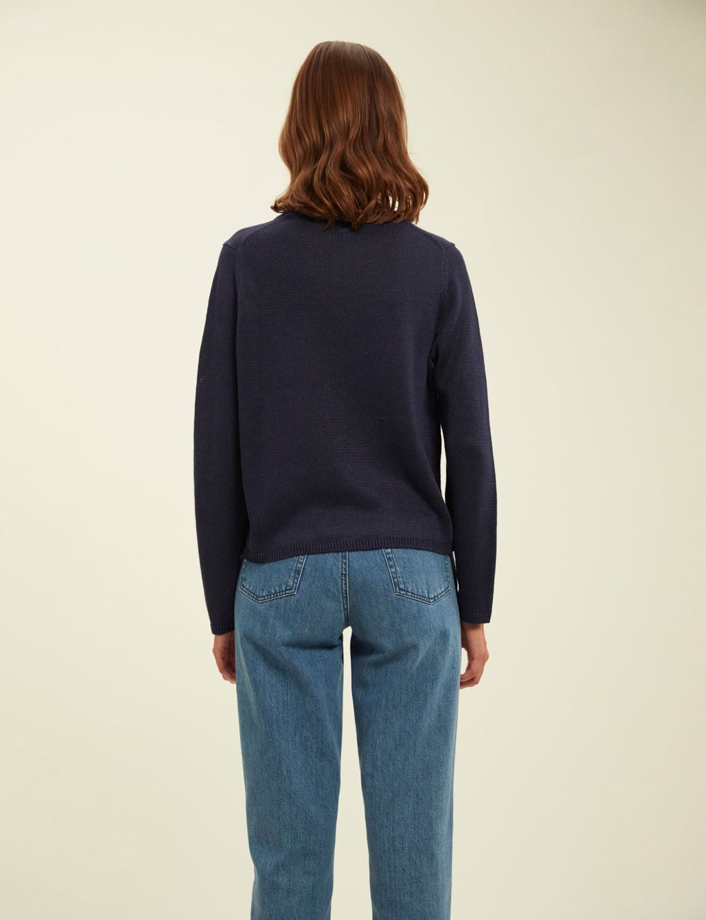 Angelina navy jumper