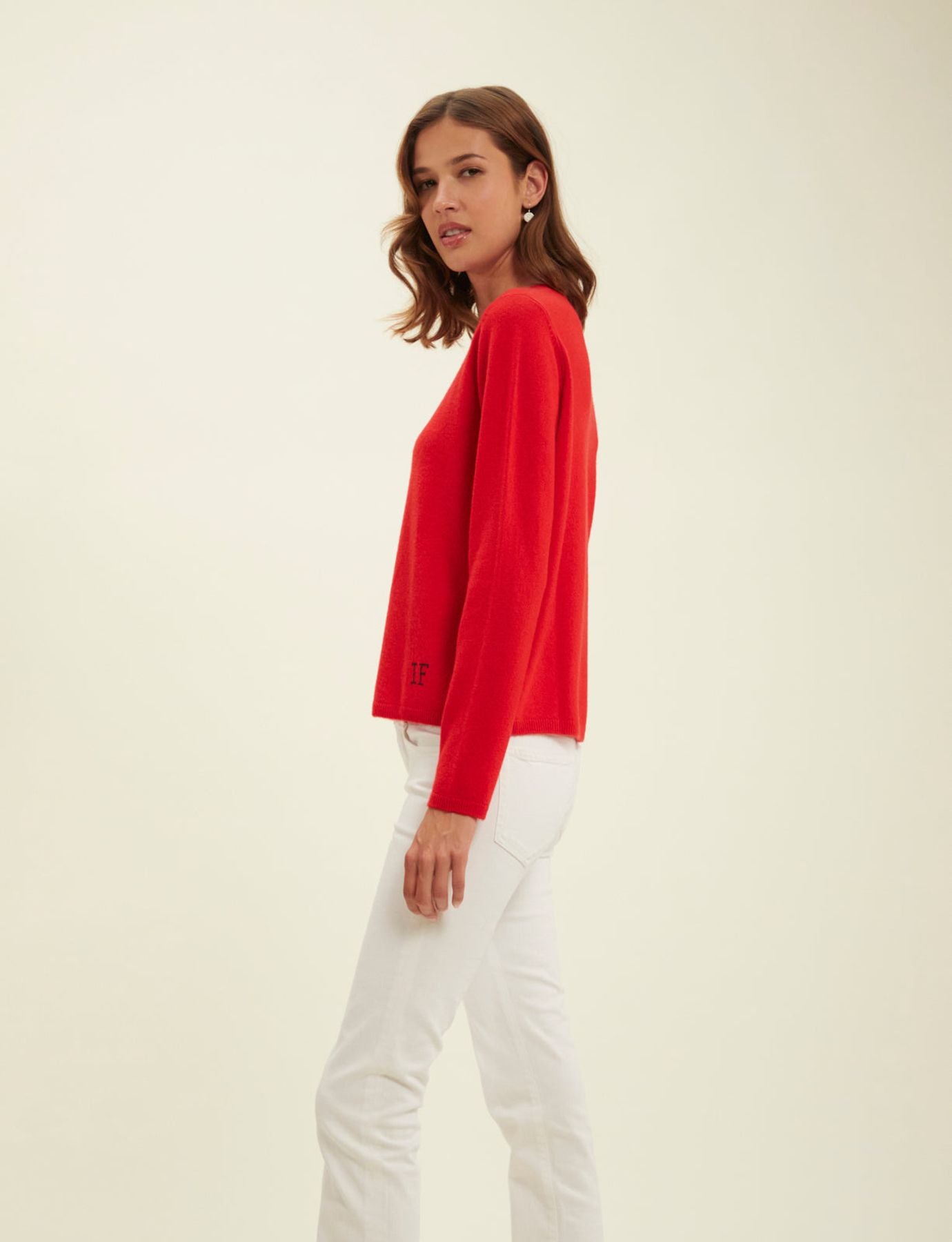 Angelina red jumper