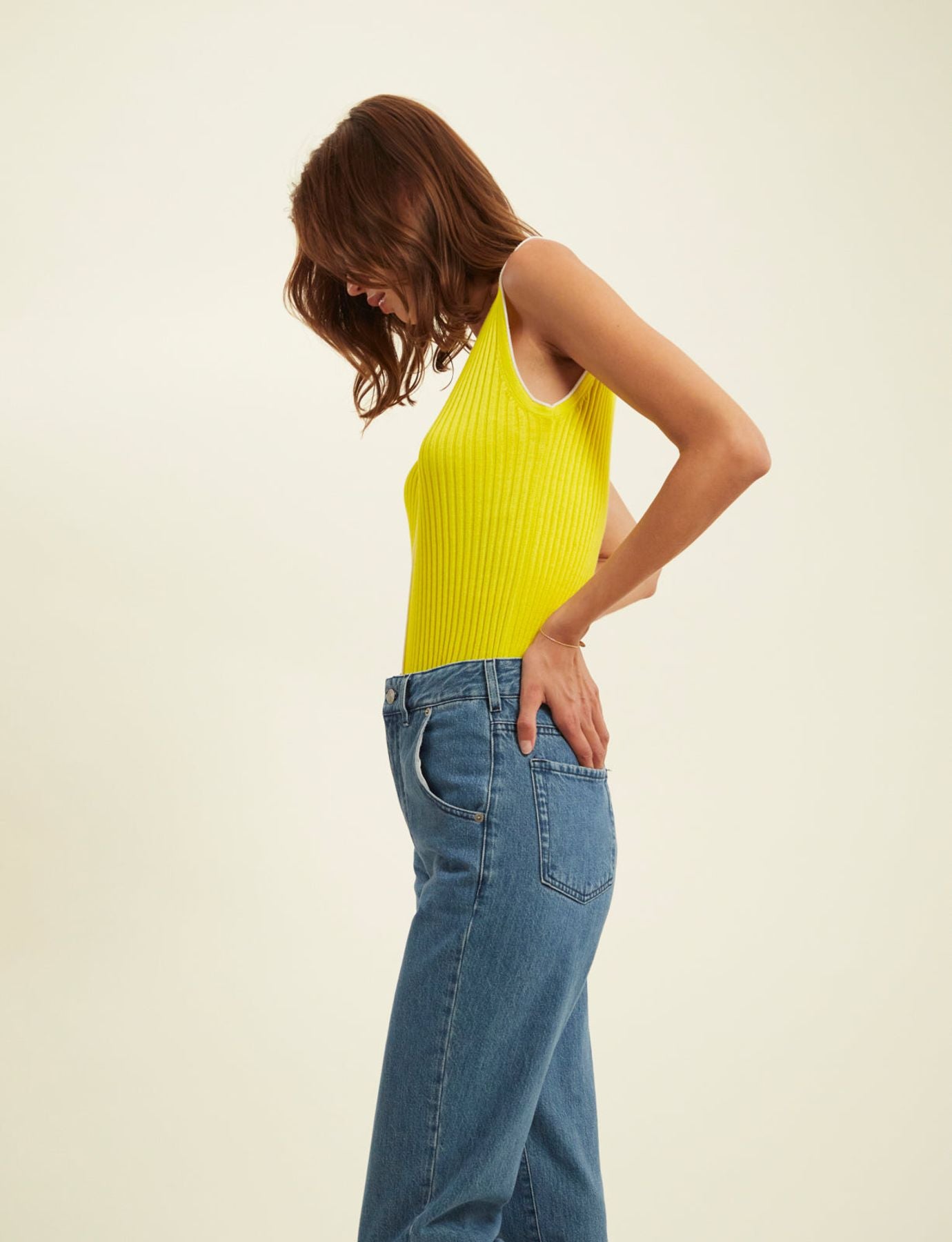 Léonie yellow tank top