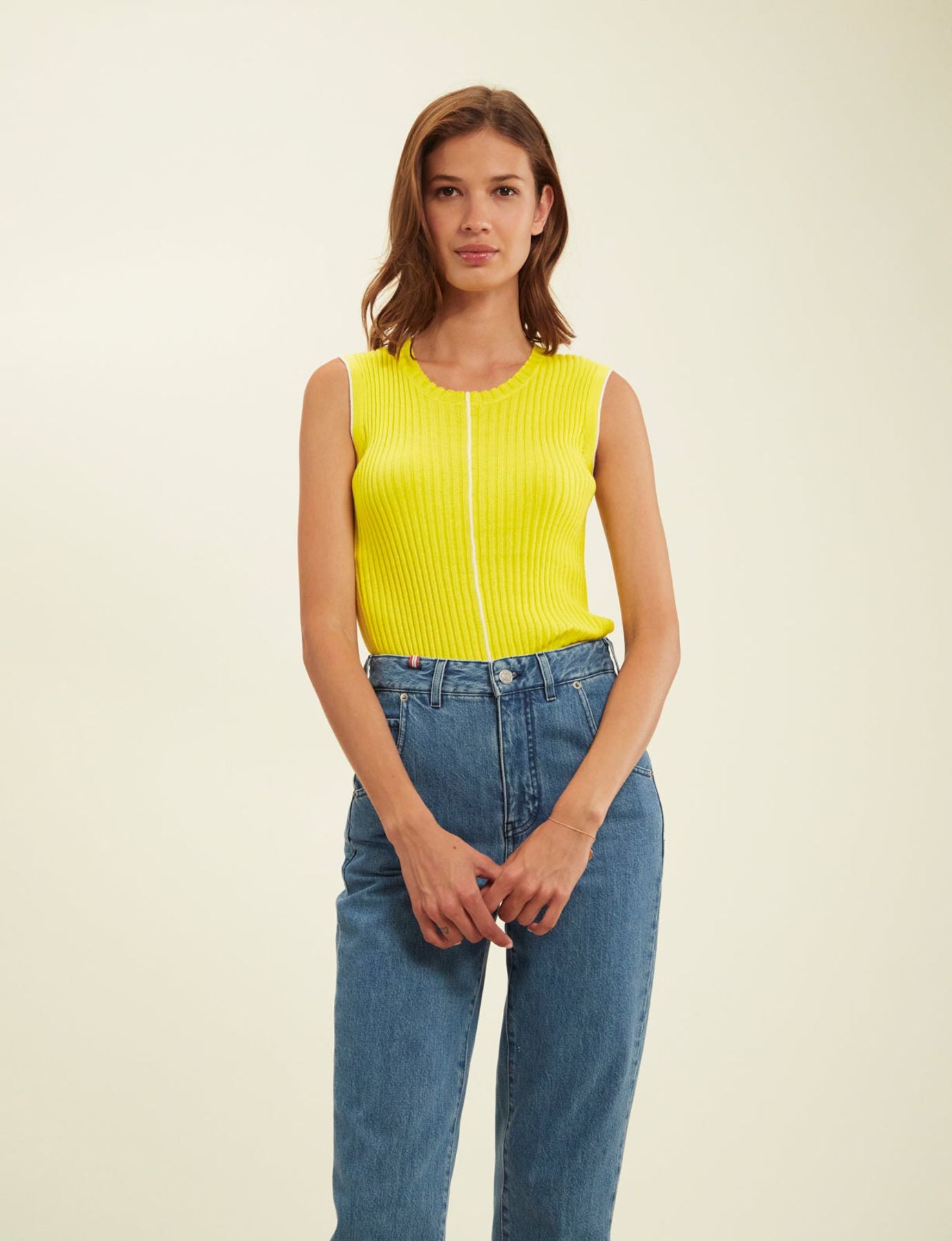 Léonie yellow tank top