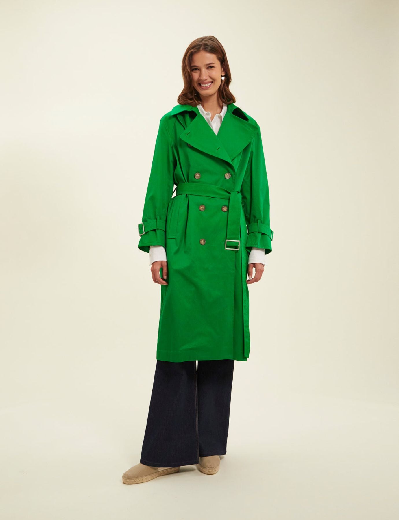 Blake prairie green trench coat