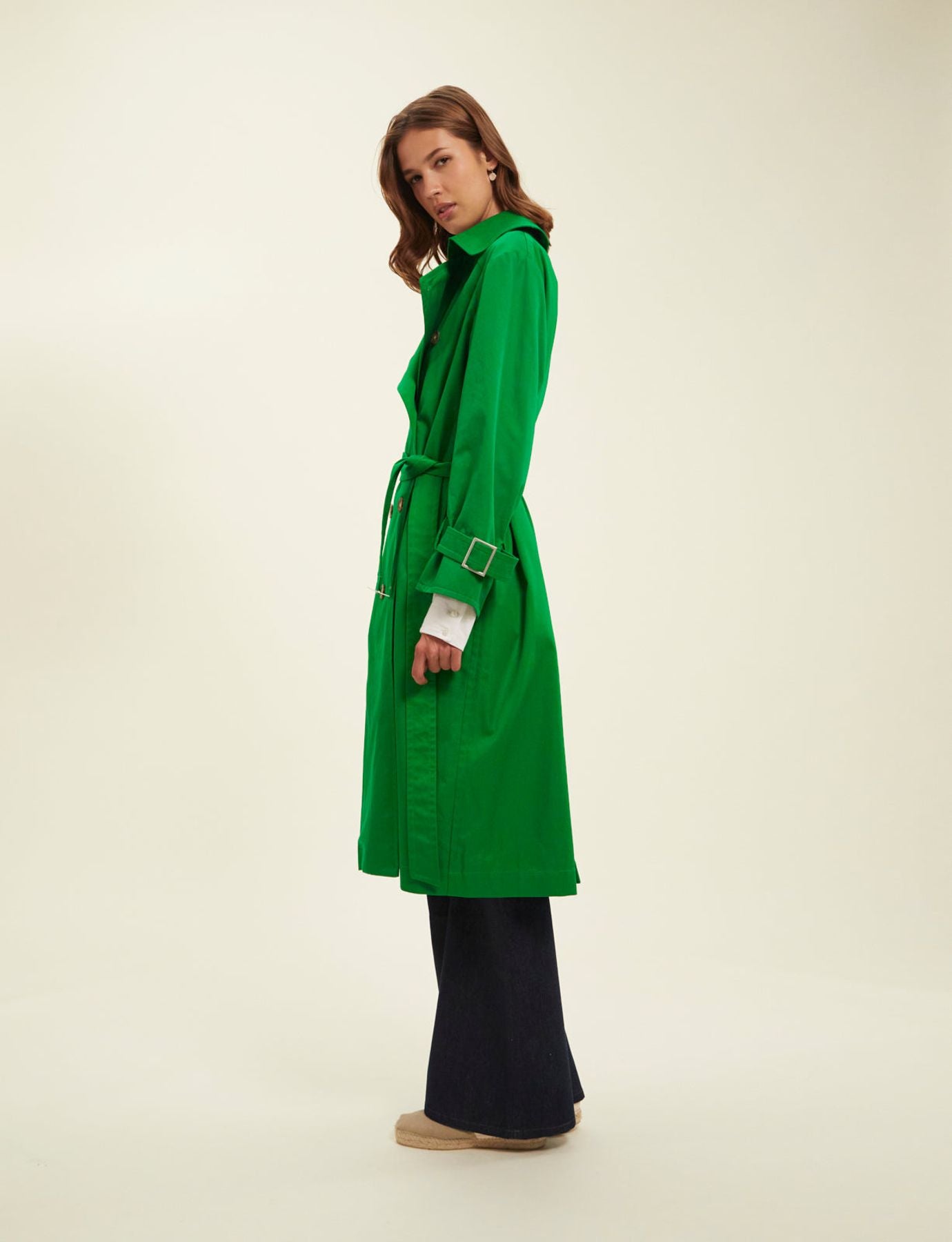Blake prairie green trench coat