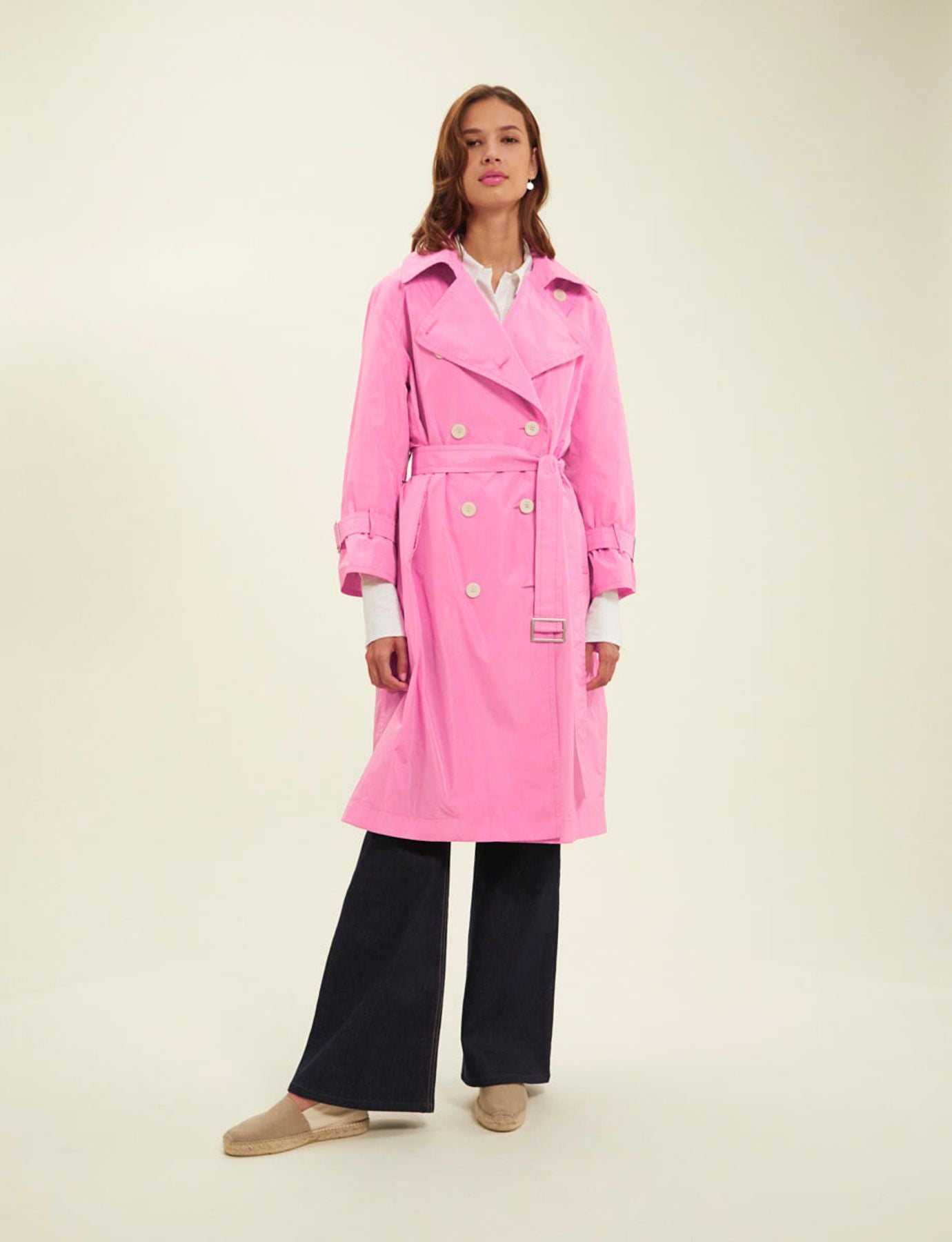 Blake pink trench coat