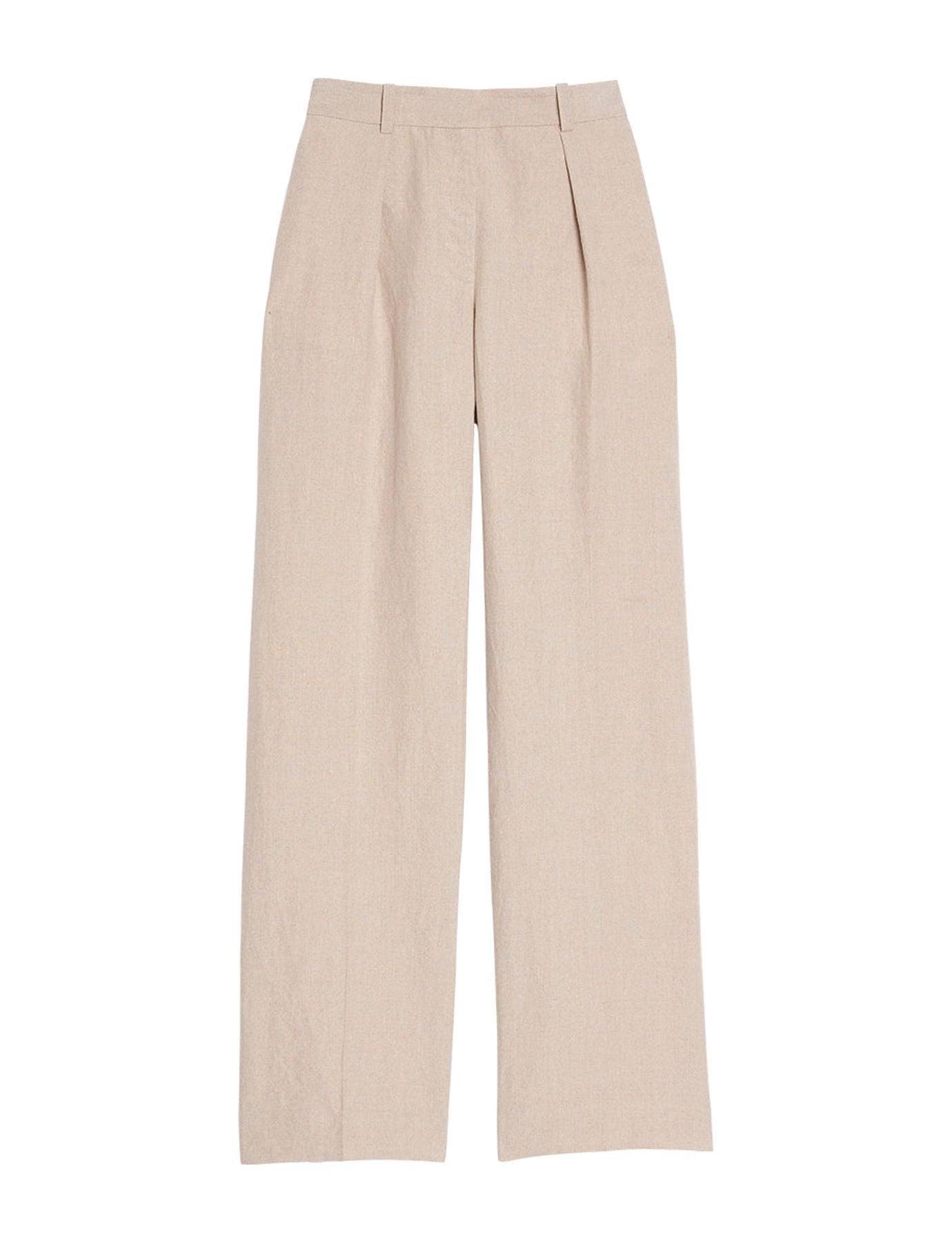 Hector beige linen trousers