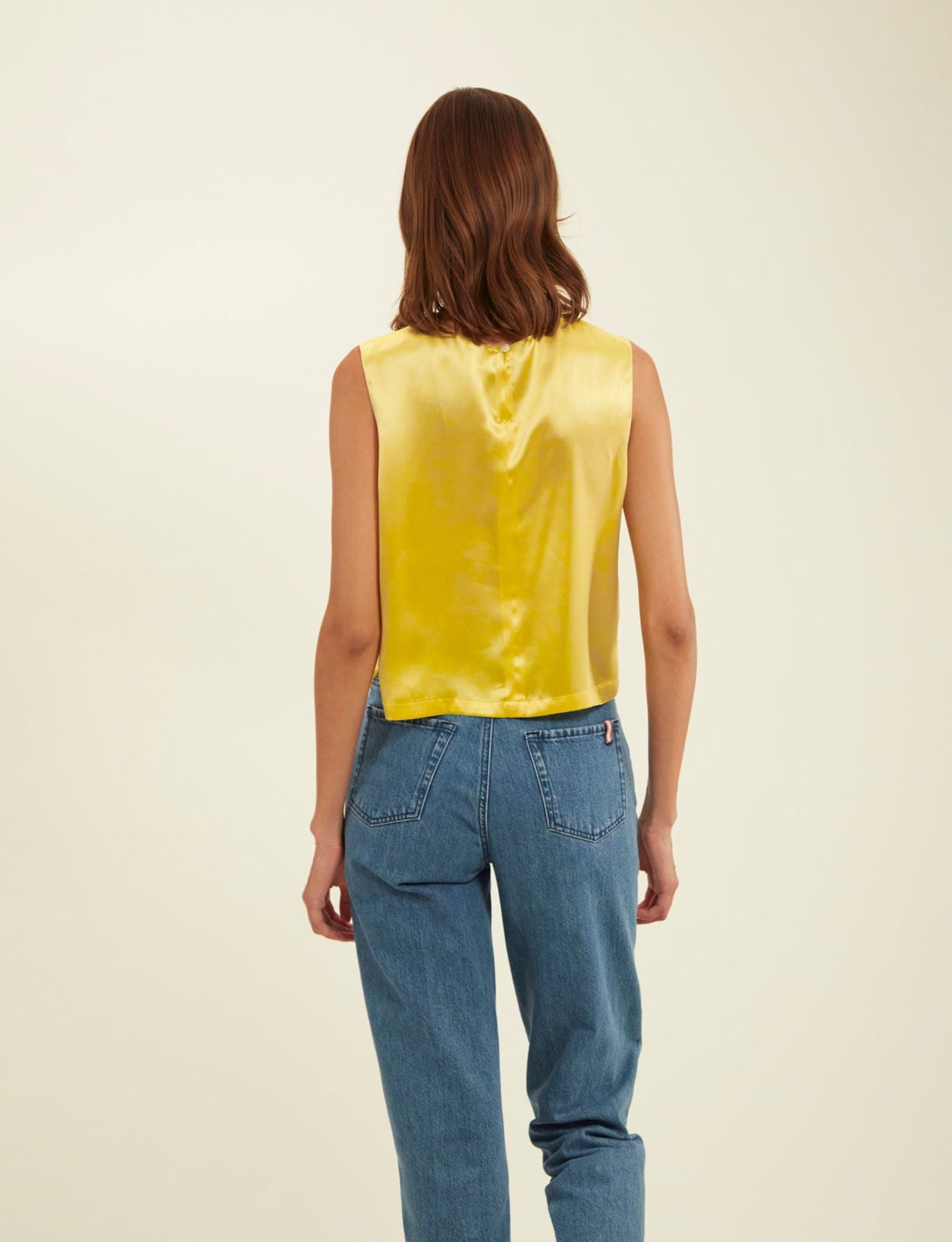 Blouse Albert jaune soie