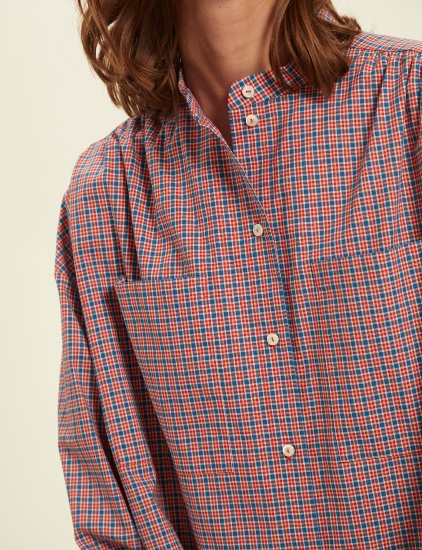 Adamo red check shirt