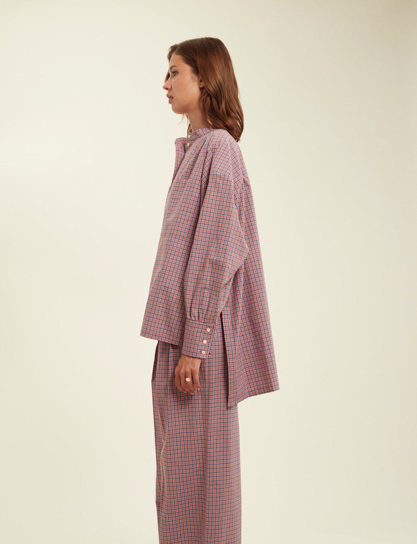 Adamo red check shirt