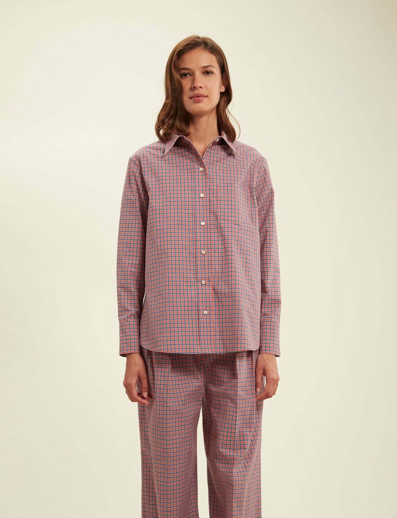 Chemise Maureen rouge à carreaux