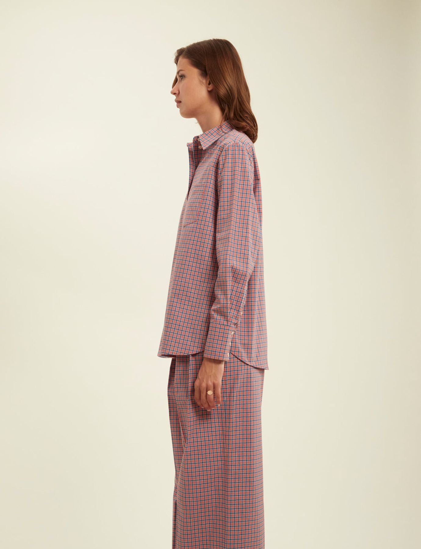 Chemise Maureen rouge à carreaux