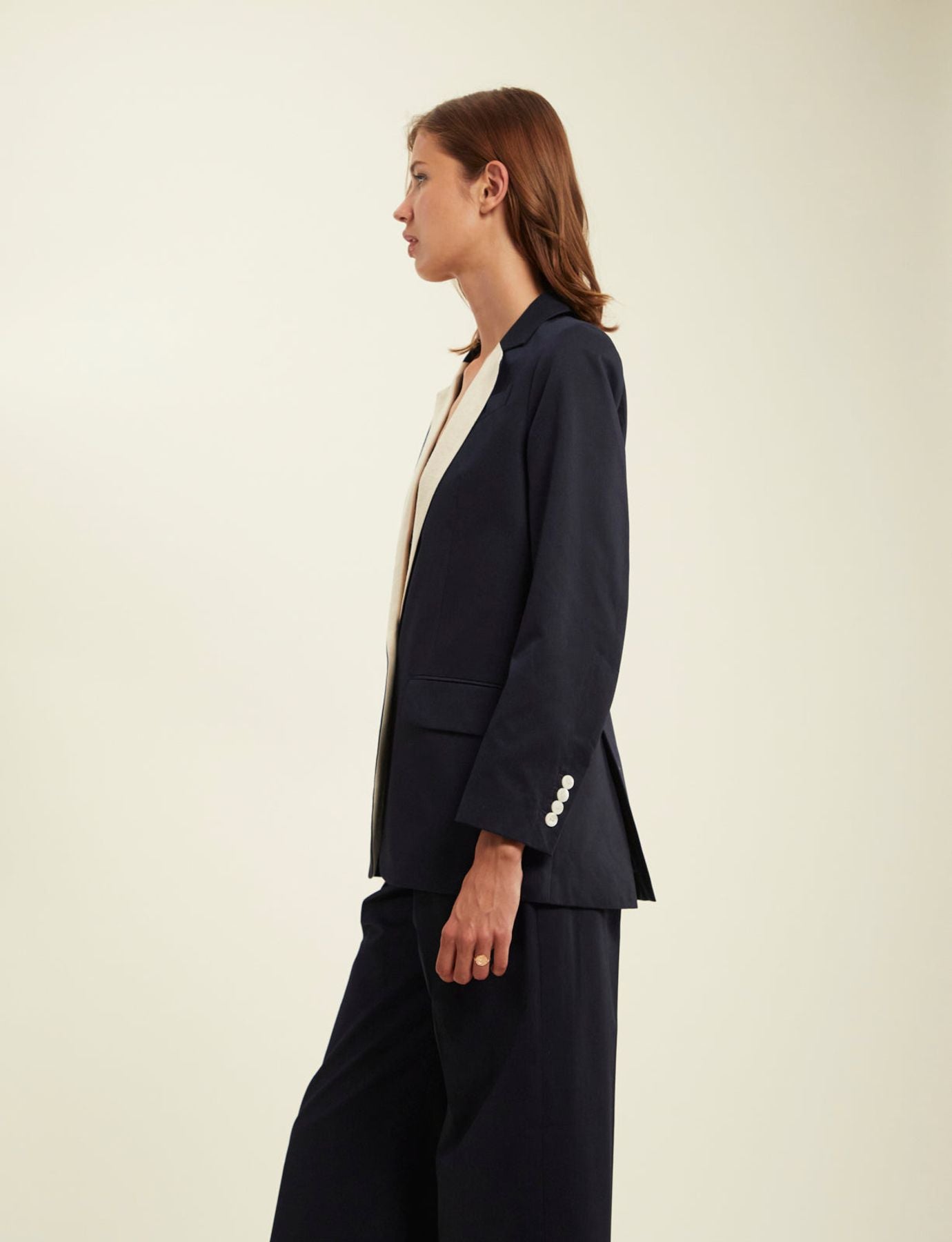 Bruna navy blue jacket
