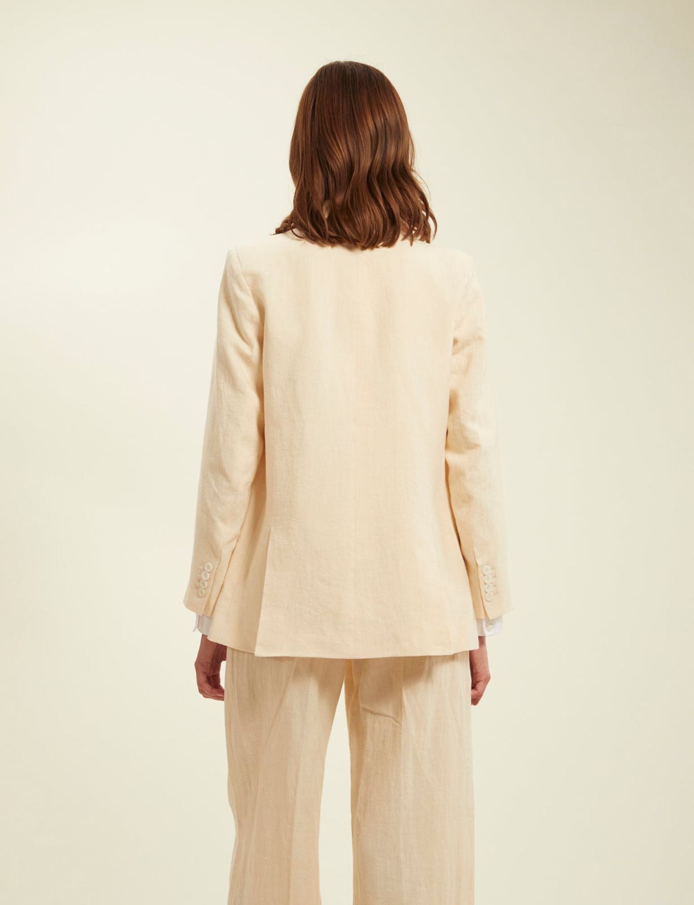 Bruna ecru linen jacket