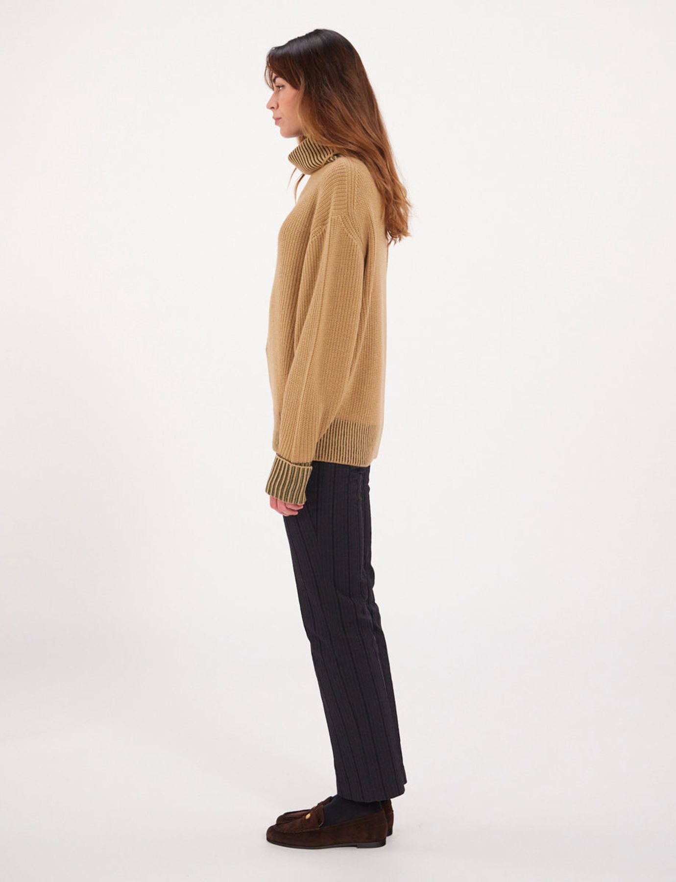 Esra beige wool jumper