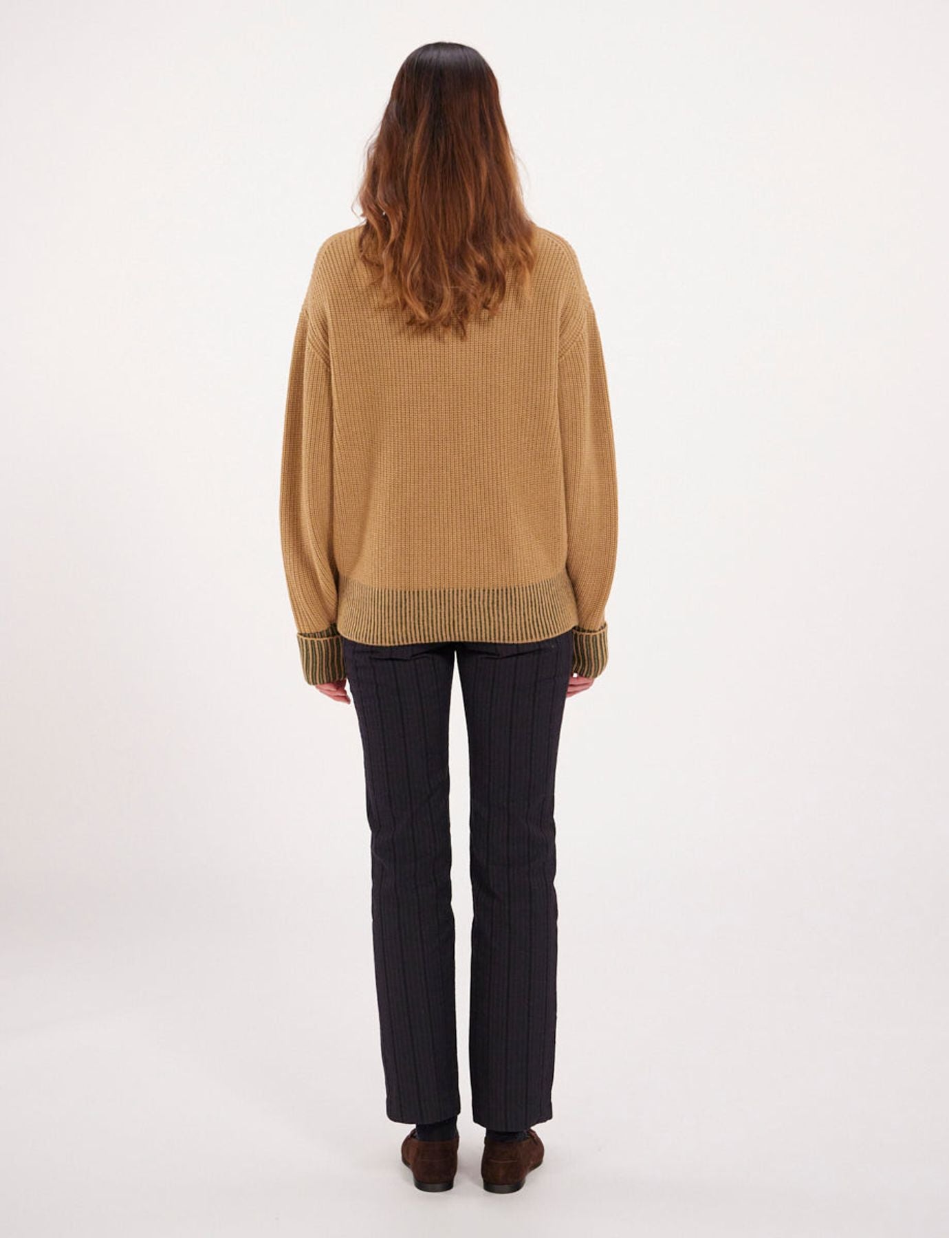 Esra beige wool jumper