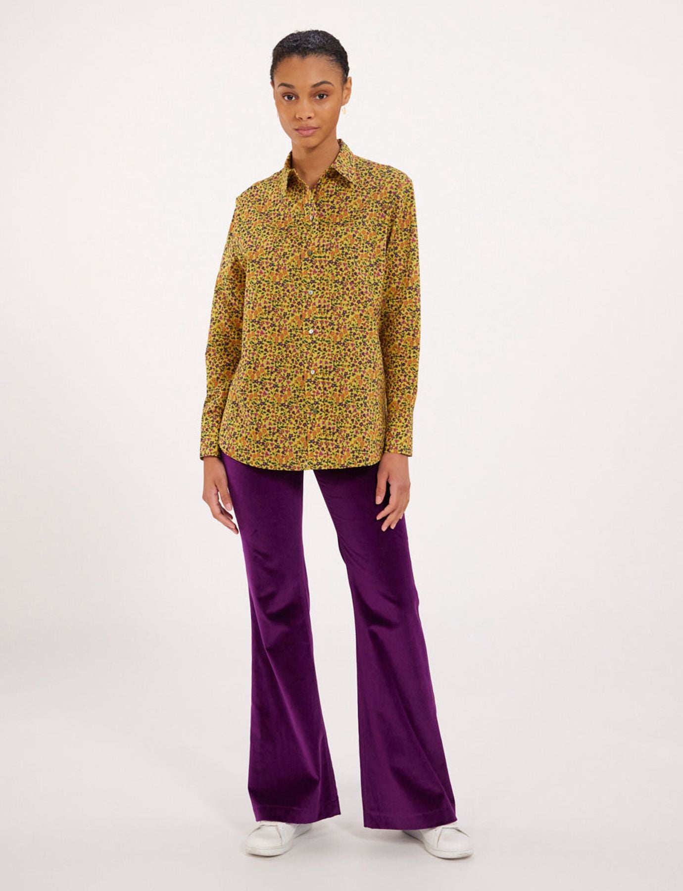 Camisa floral amarilla Maureen