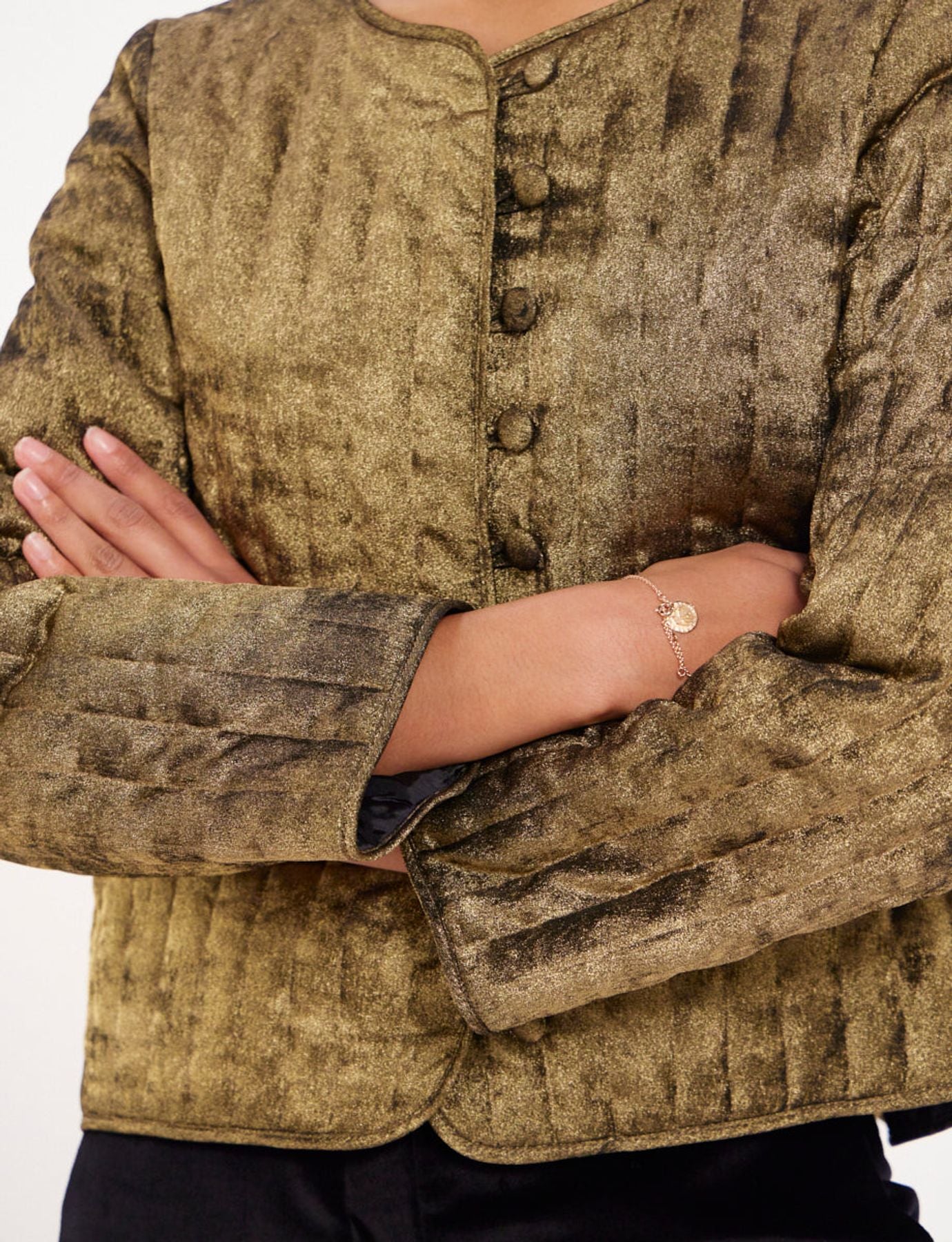 Wyoming gold lamé jacket