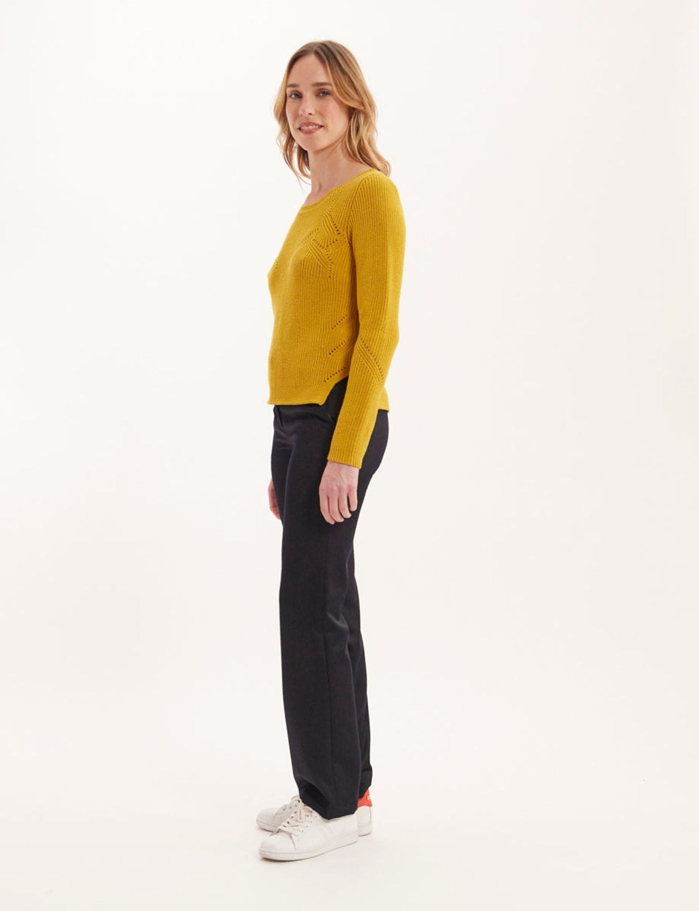 Pull Agathe moutarde