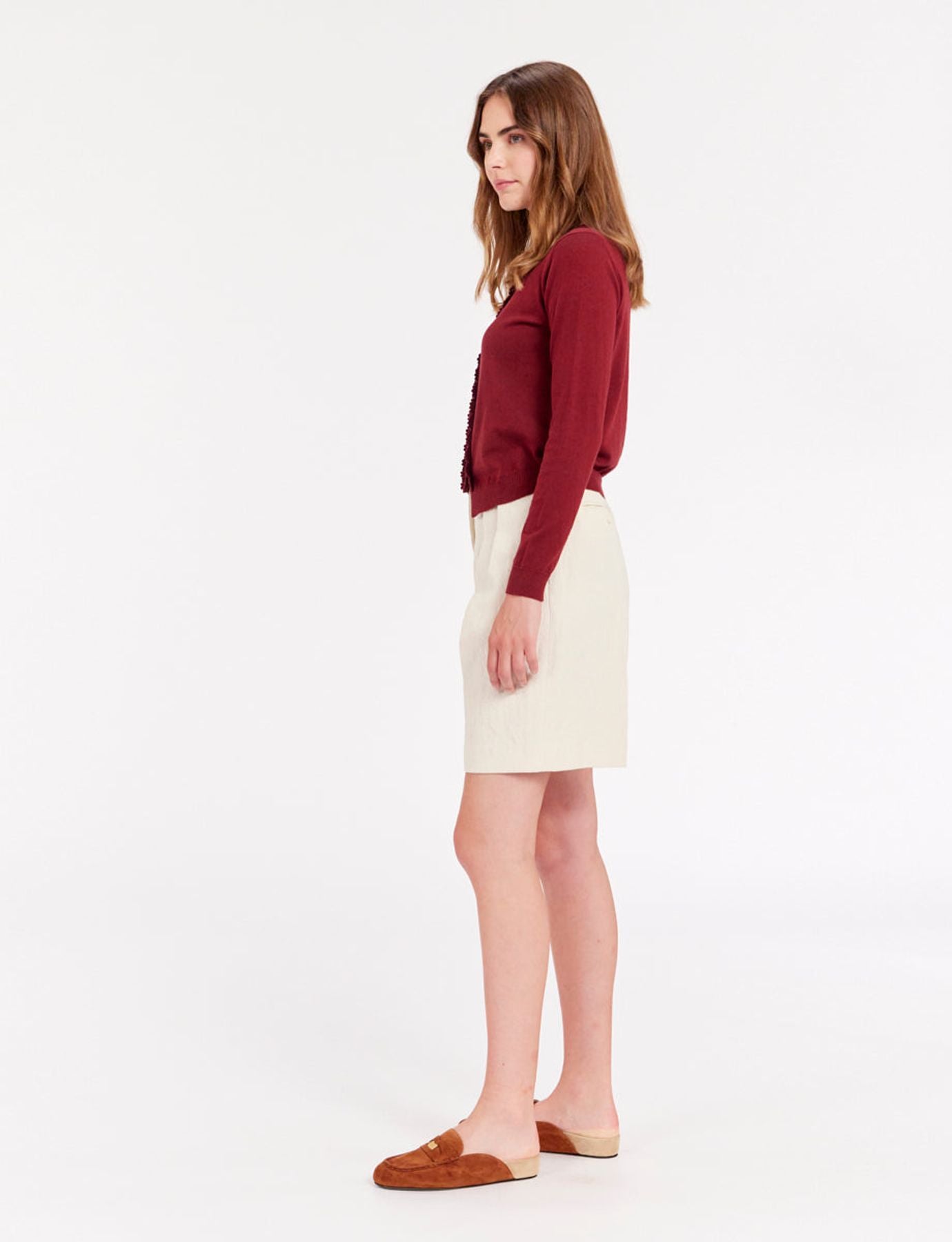 Gilet April bordeaux
