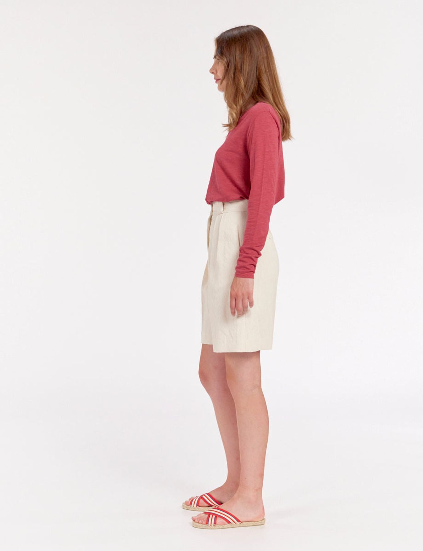 Odette ivory shorts