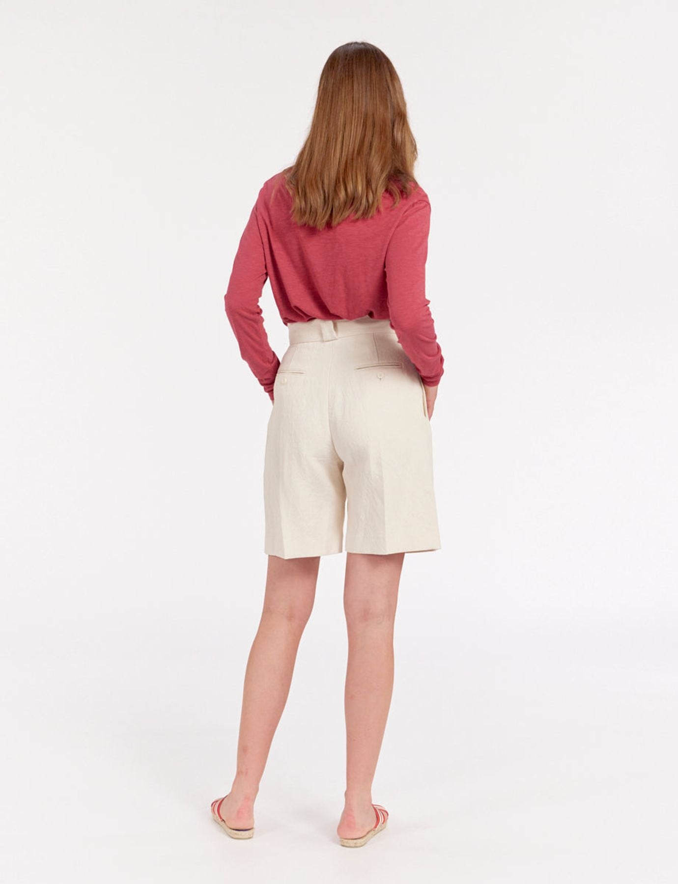 Odette ivory shorts