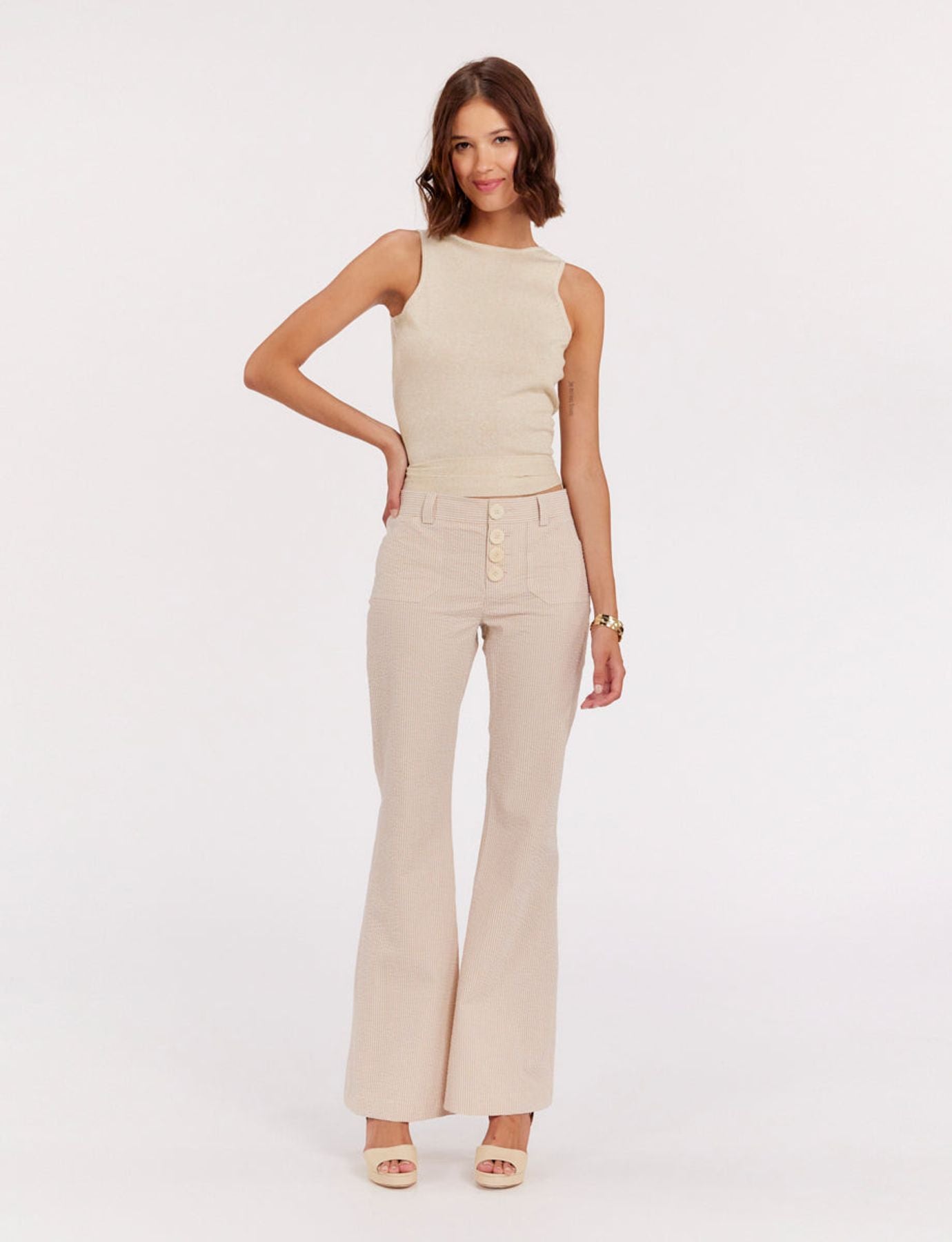 Pantalon Charlotte rayé