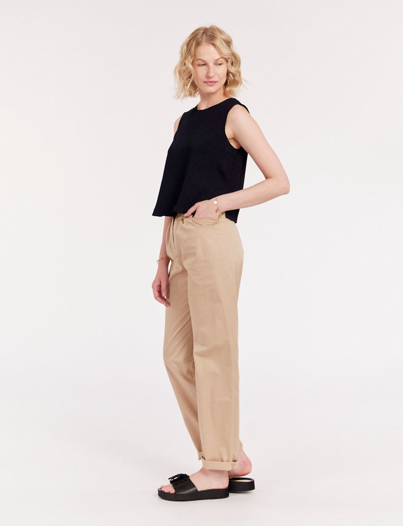Albert navy blue top