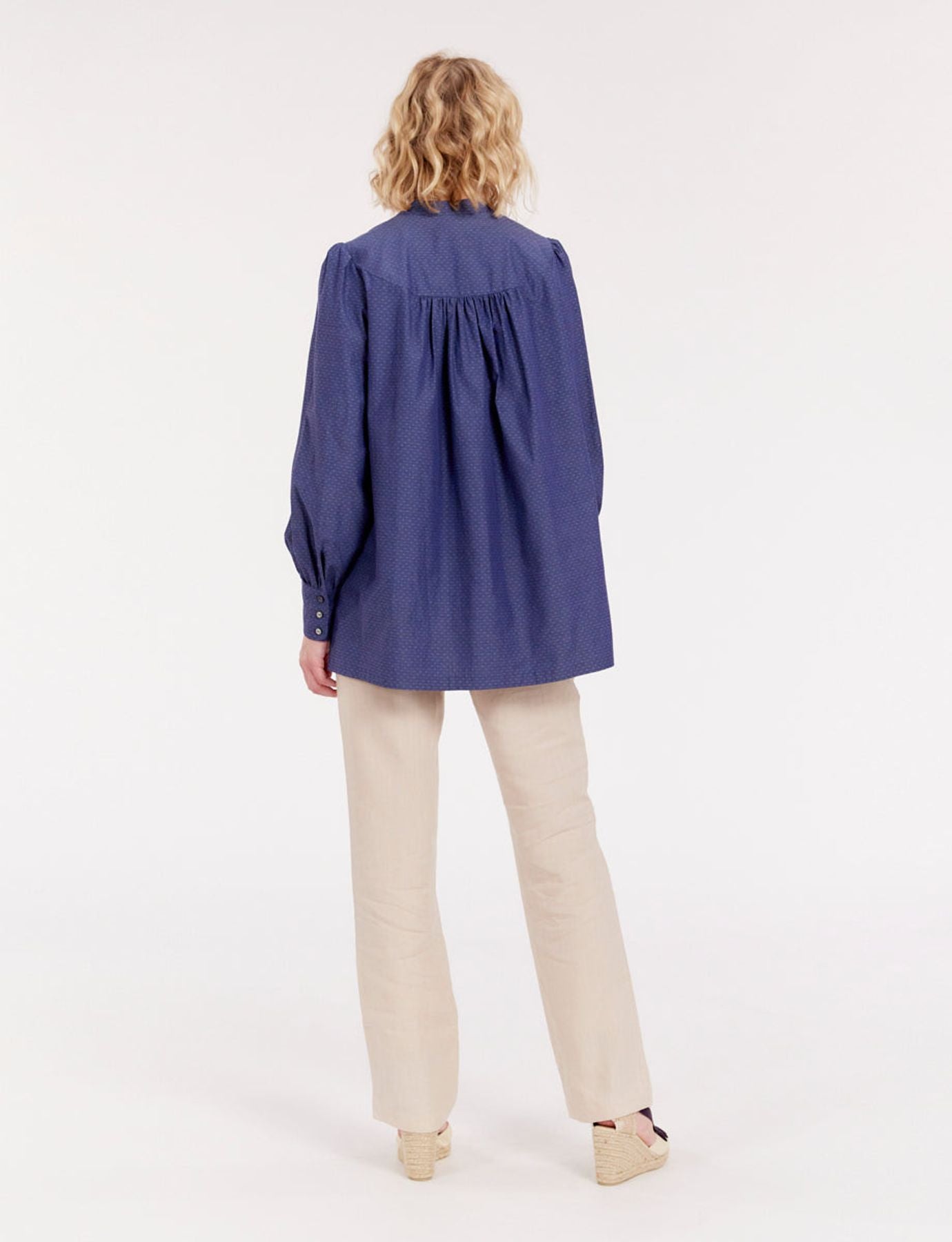 Blouse Ornella bleu denim