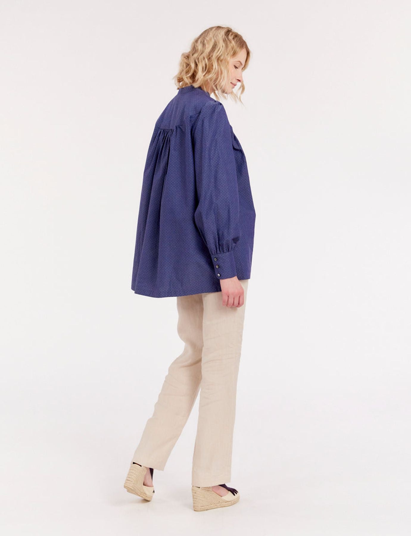 Blouse Ornella bleu denim