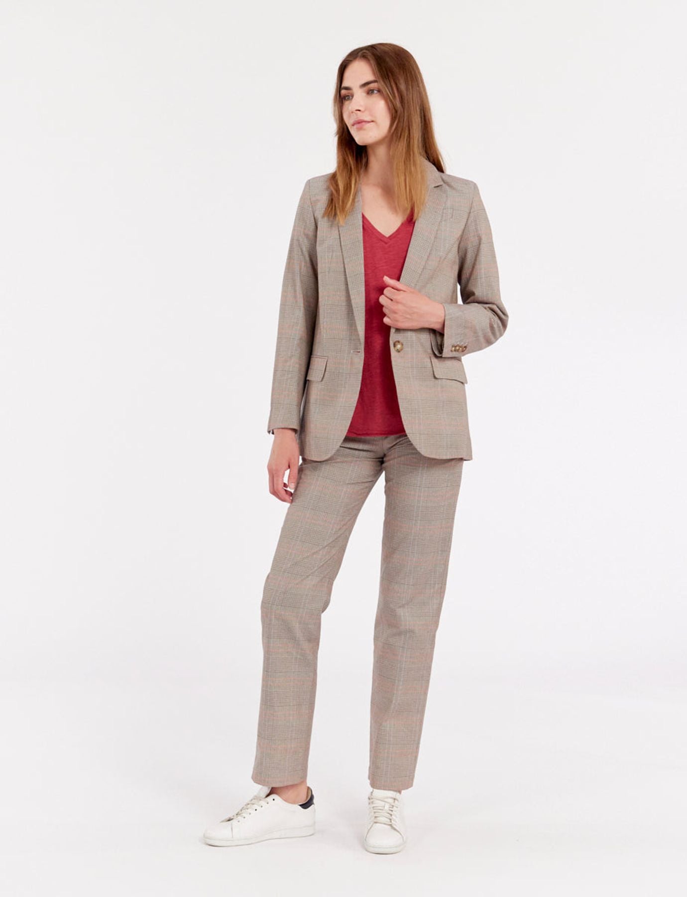 Veste Bruna en coton à carreaux
