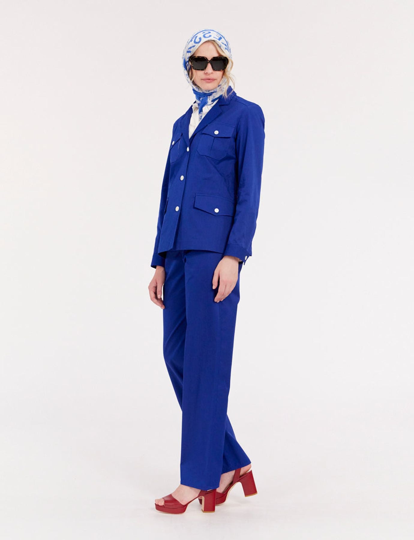 Flipperjacke blau
