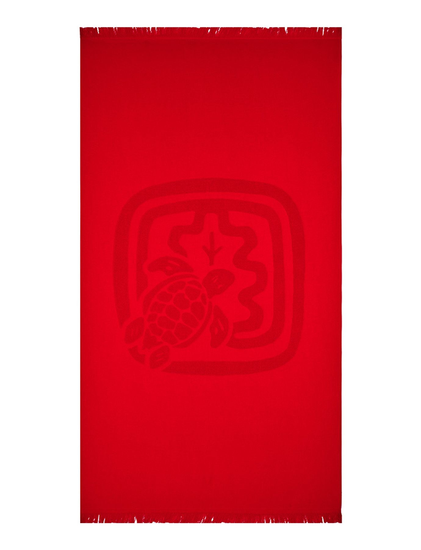 Santah, drap de plage rouge, Ines x Vilebrequin