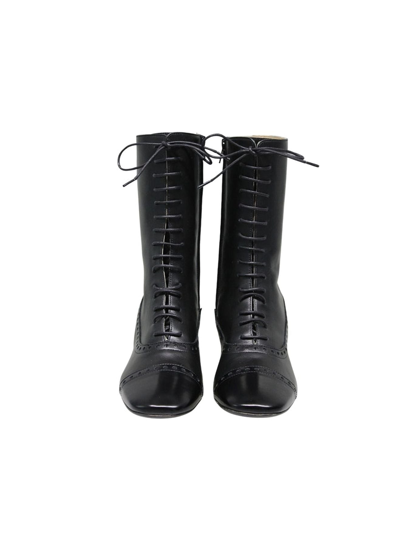 Bottes hautes à lacets
