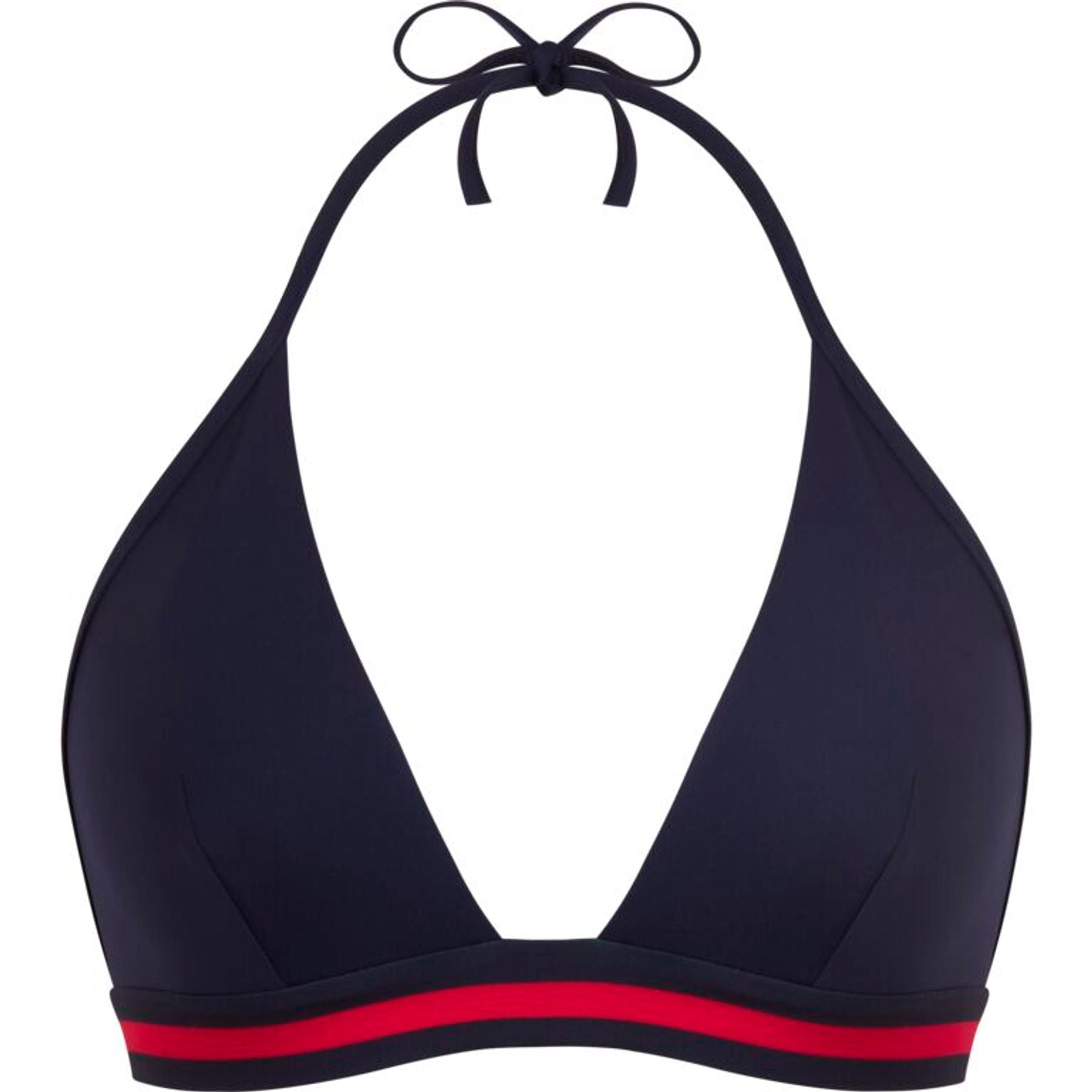 Flèche, haut de maillot de bain femme uni bleu, Ines x Vilebrequin